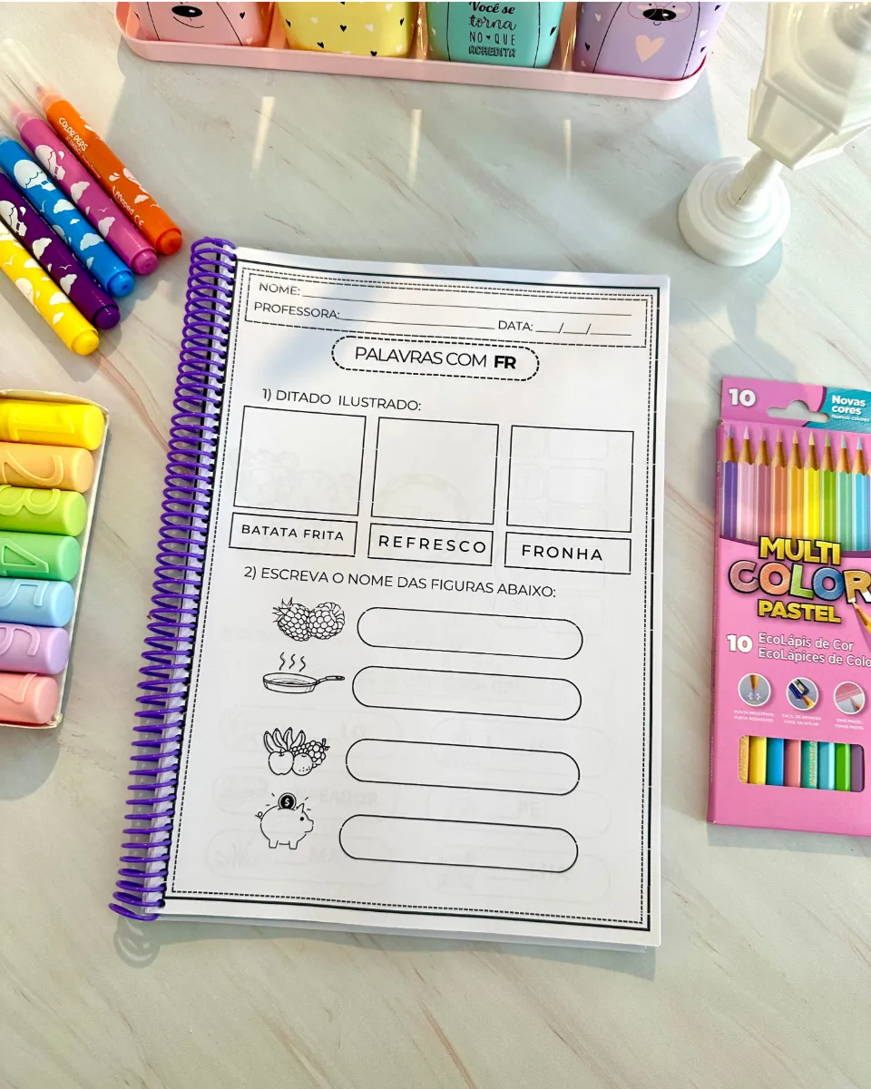 Apostila Sílabas Complexas para Alfabetização Infantil em PDF — amostra 3: Apostila de atividades sobre sílabas complexas…