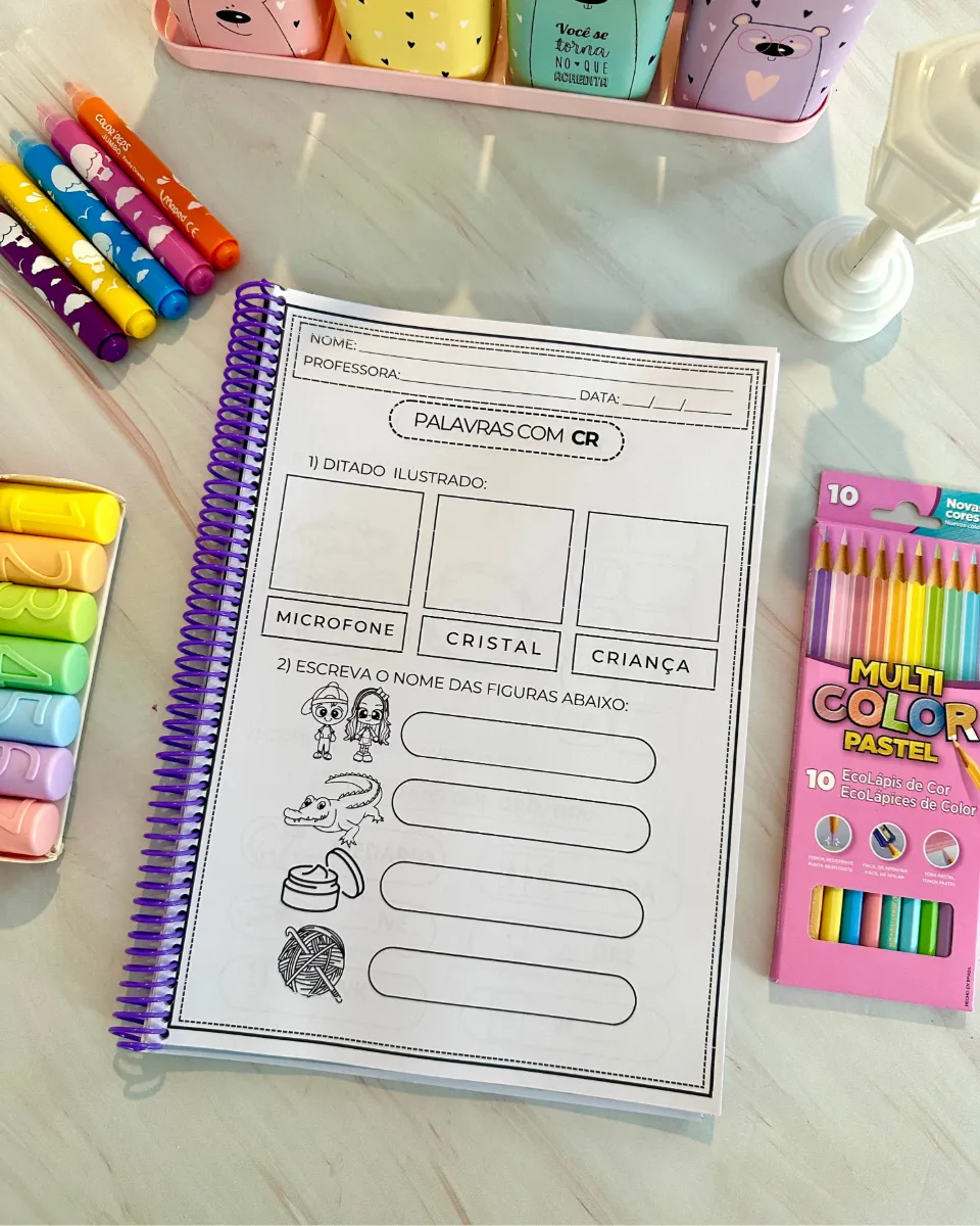 Apostila Sílabas Complexas para Alfabetização Infantil em PDF — amostra 6: Apostila de atividades sobre sílabas complexas…