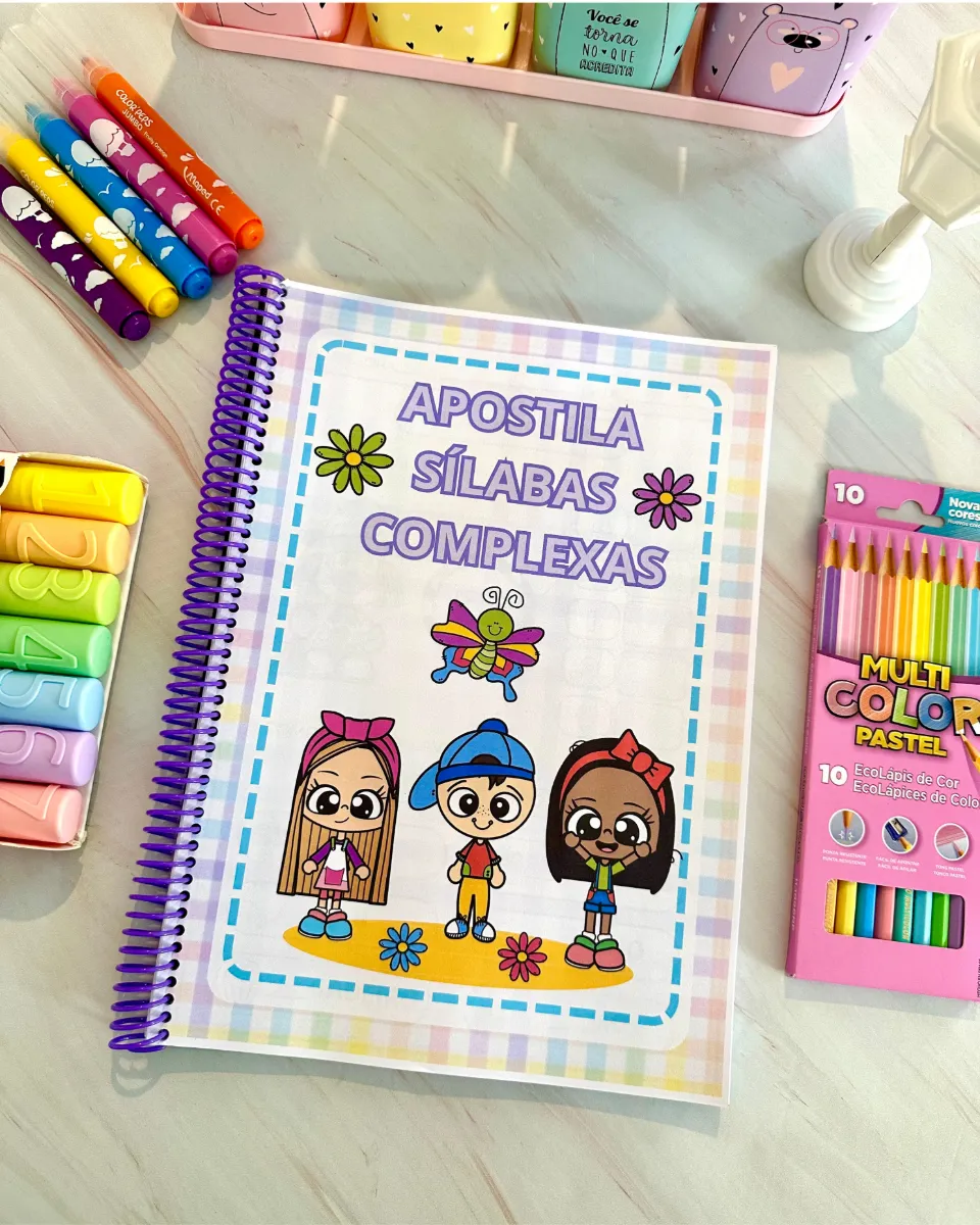 Apostila Sílabas Complexas para Alfabetização Infantil em PDF — Atividades para 2º ano: Apostila de atividades sobre…
