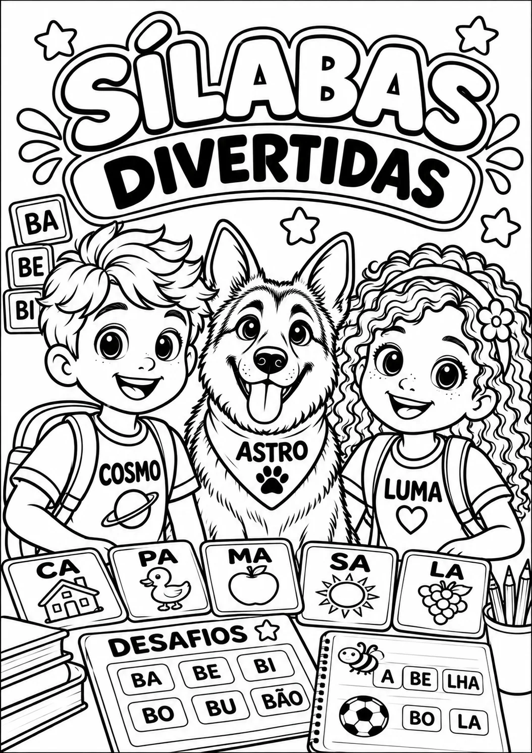 Apostila Sílabas Divertidas: Atividades de Alfabetização Prontas PDF — amostra 1: Acelere o processo de alfabetização dos…