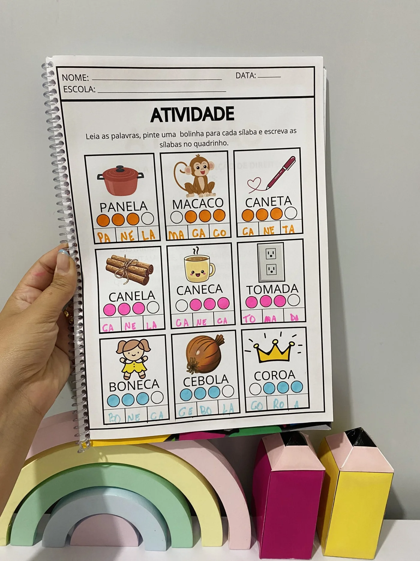 Apostila Sílabas na Prática — amostra 3: 📚✨ Apostila Sílabas na Prática Um material completo e lúdico para auxiliar no…