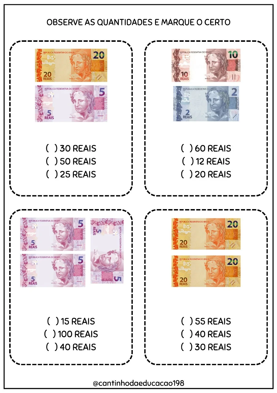 APOSTILA SISTEMA MONETÁRIO - MATEMÁTICA ANOS INICIAIS — amostra 5: Com a Apostila de Atividades sobre o Sistema Monetário ,…