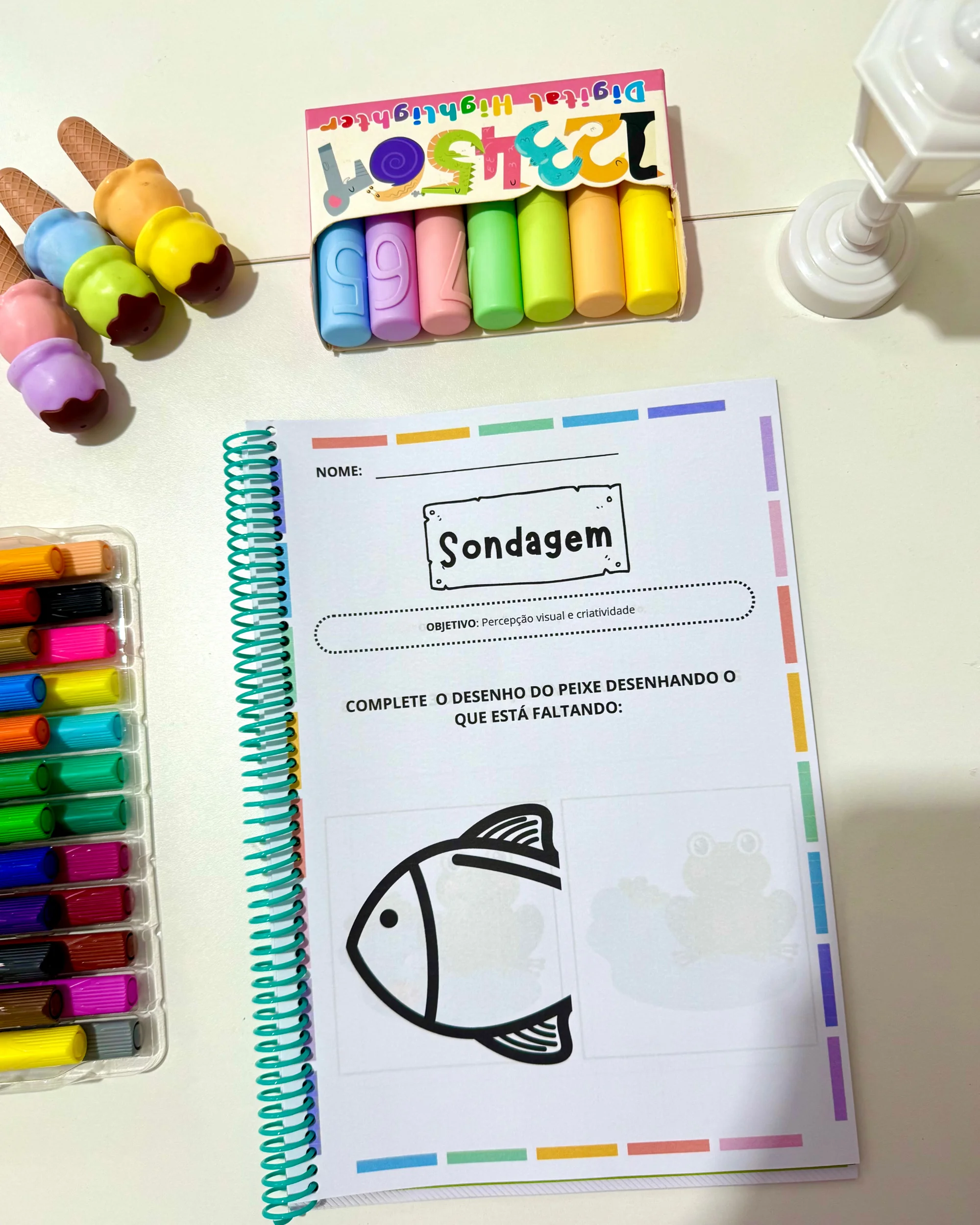 Apostila sondagem pré-escola – PDF para Imprimir — amostra 3: Um material completo, com várias propostas para realizar a…