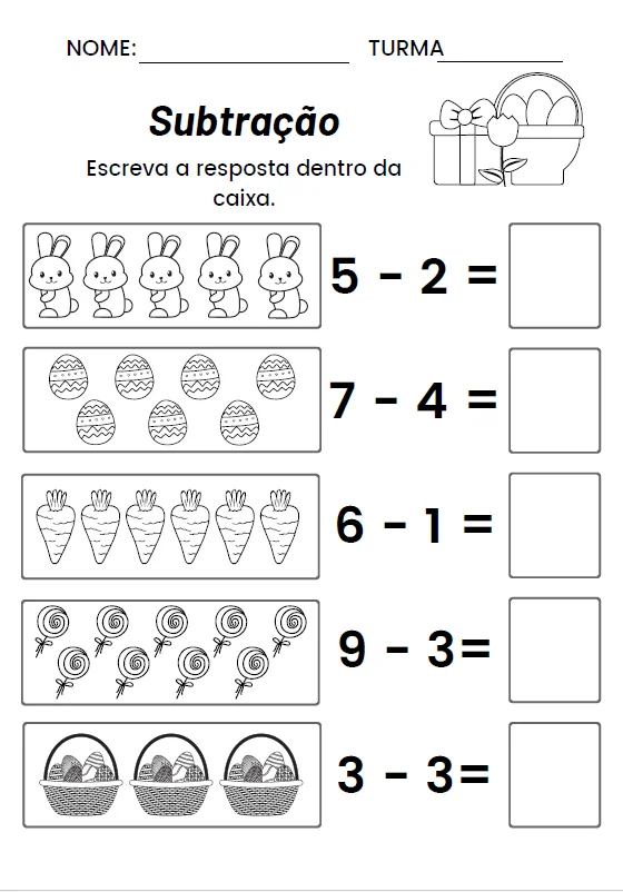APOSTILA SUBTRAÇÃO - MATEMÁTICA ANOS INICIAIS — amostra 3: Transforme o aprendizado da subtração em uma experiência mais…