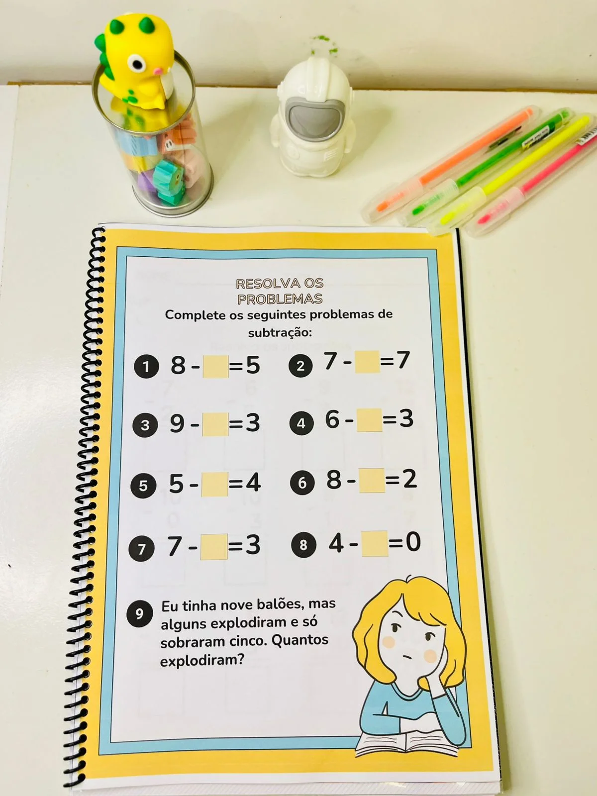 Apostila subtração Simples : Atividades alunos ensino Fundamental — amostra 4: A apostila de subtração para o Ensino…