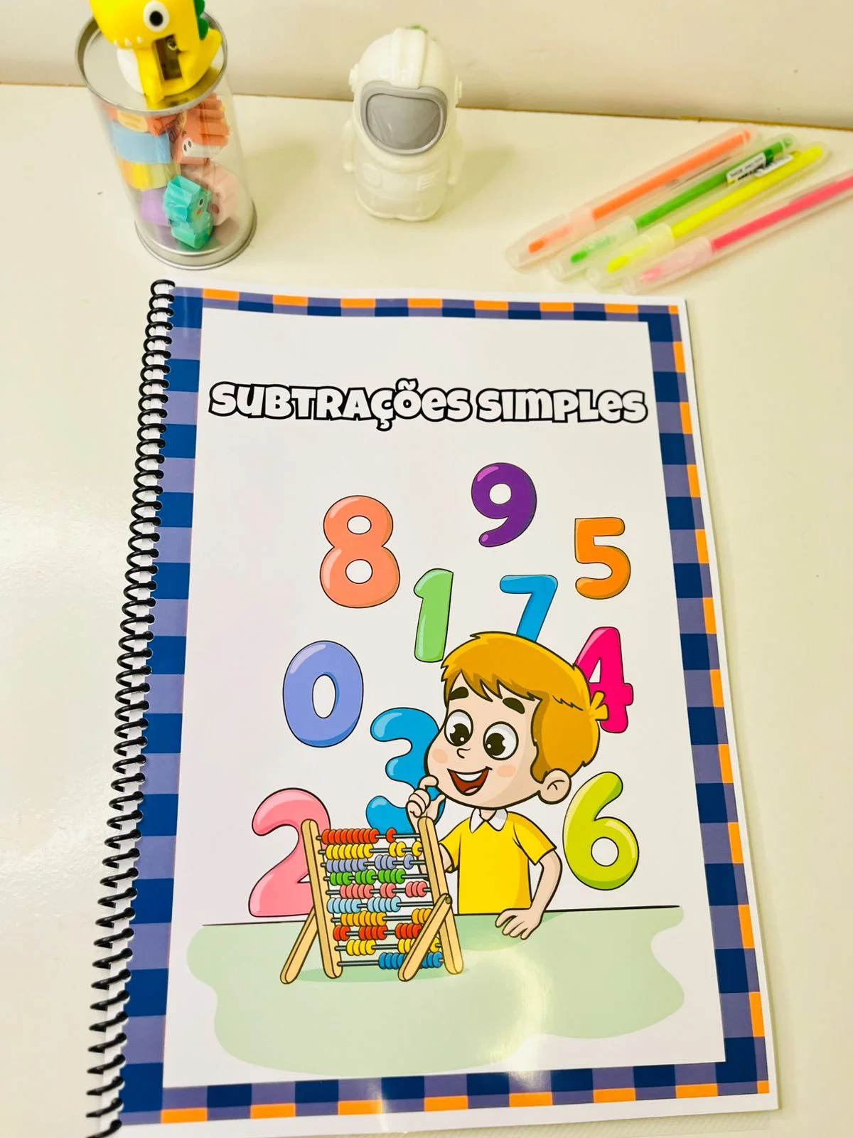 Apostila subtração Simples : Atividades alunos ensino Fundamental — capa do material