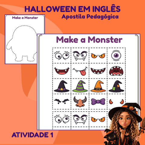 Apostila Temática Halloween: Inglês nos Anos Iniciais — capa do material