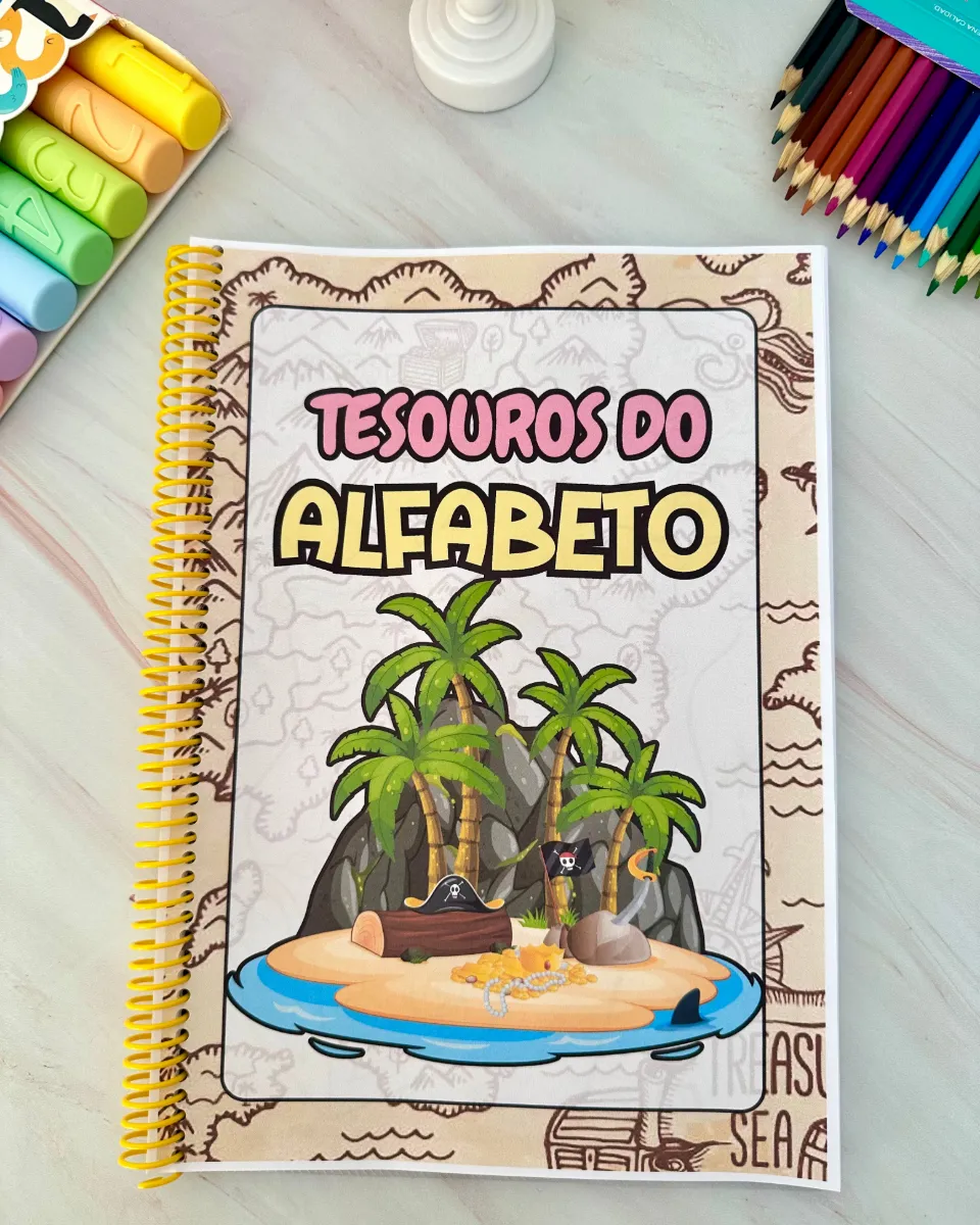 Apostila Tesouros do Alfabeto – Atividades com Letras para Educação Infantil e Anos Iniciais — Atividades para Educação…