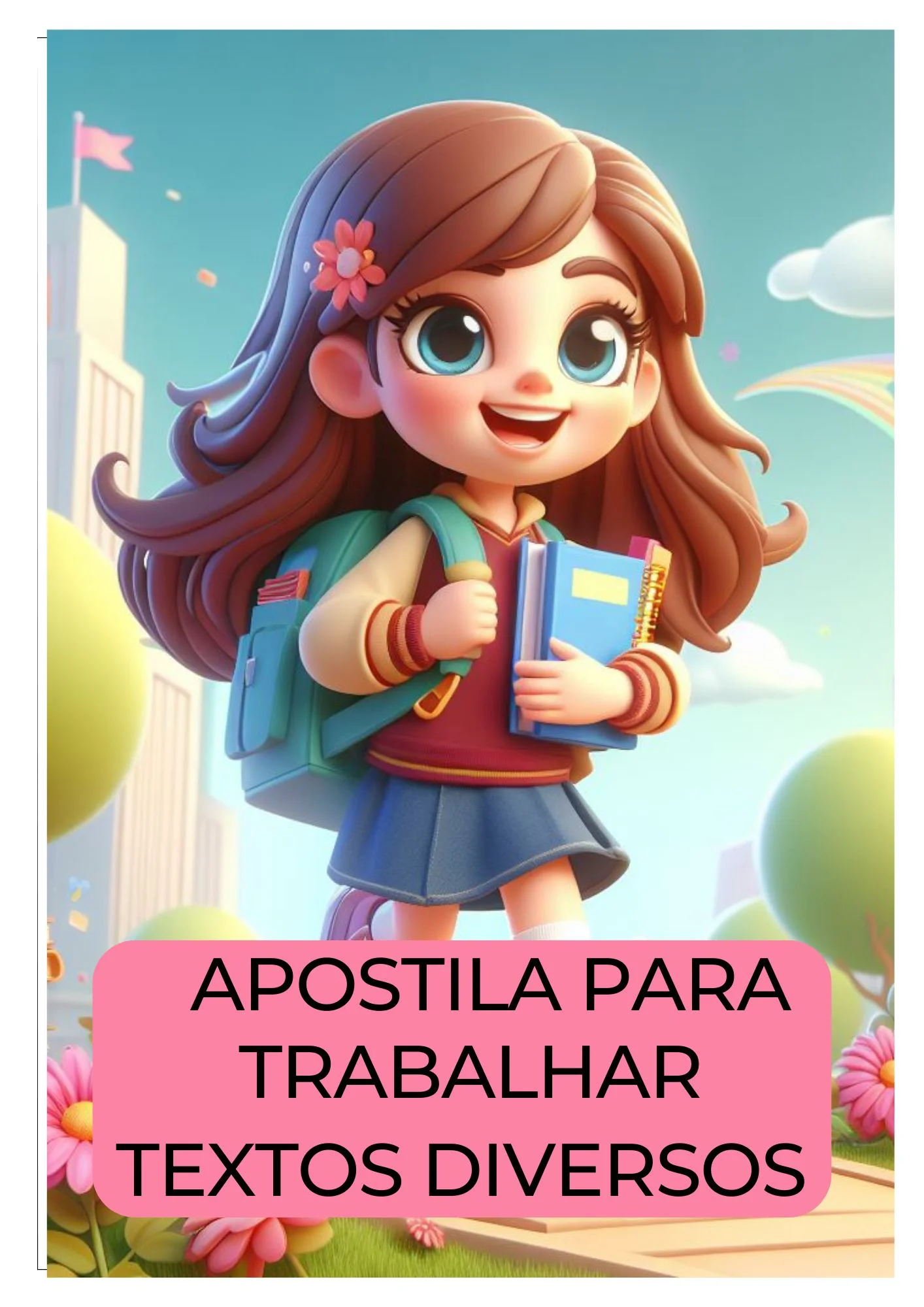Apostila Textos Diversos – Interpretação e Gramática — amostra 4: Apostila completa para trabalhar leitura, interpretação…