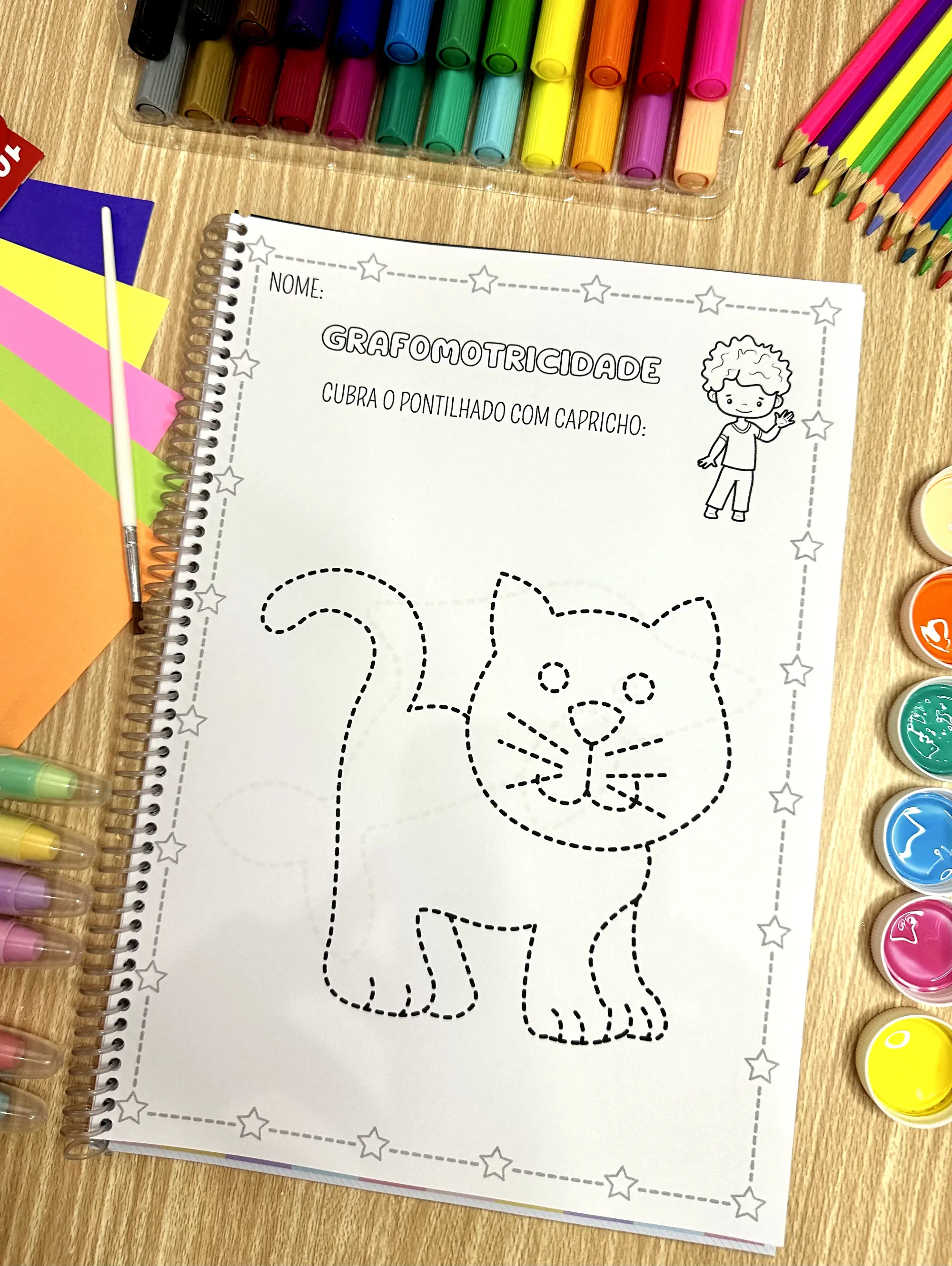 apostila Traçando Animais possui 20 paginas de atividades em PDF — amostra 5: A apostila Traçando Animais possui 20 paginas…