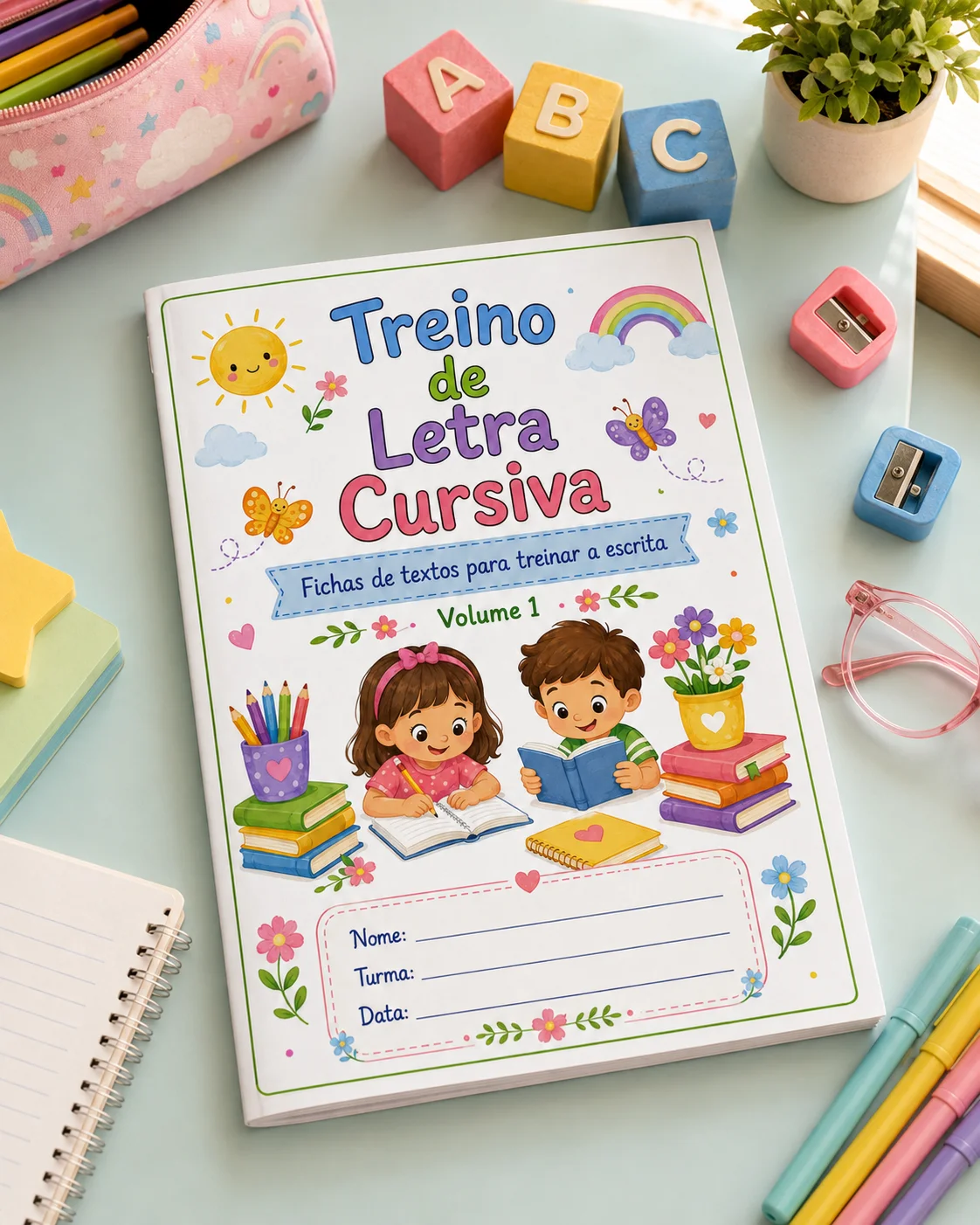 APOSTILA TREINO LETRA CURSIVA PARA ALFABETIZAÇÃO — amostra 4: ESSE RECURSO NÃO FAZ PARTE DO DRIVE DE AGOSTO