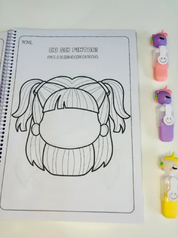 Apostila Vamos Pintar – Material Pedagógico — amostra 2: Imagina só uma apostila repleta de mais de 80 desenhos lindos e…
