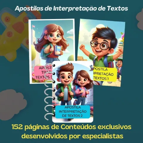 Apostilas de Interpretação de Texto - ENSINO FUNDAMENTAL — capa do material
