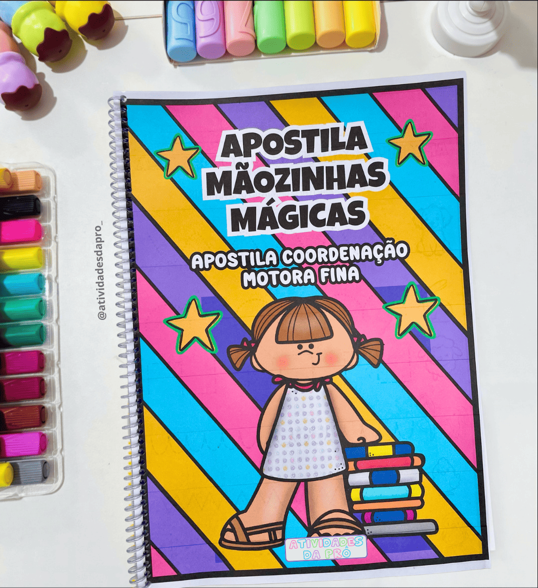 Apostilas para pré-escola: alfabeto, numerais e coordenação motora — amostra 1: Apostilas para pré-escola em PDF para…