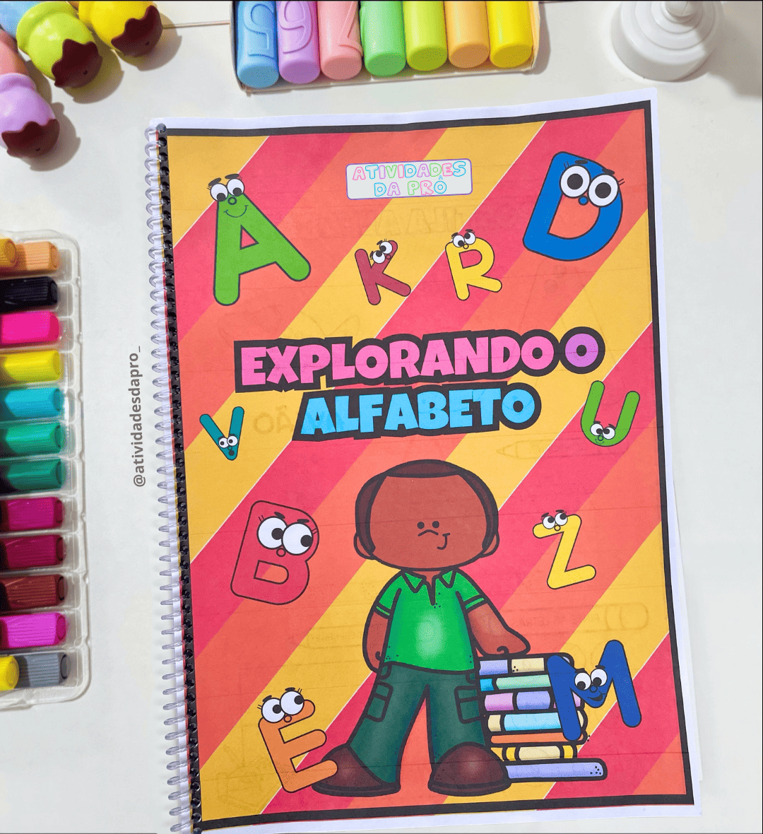 Apostilas para pré-escola: alfabeto, numerais e coordenação motora — amostra 7: Apoie a aprendizagem na pré-escola com 3…