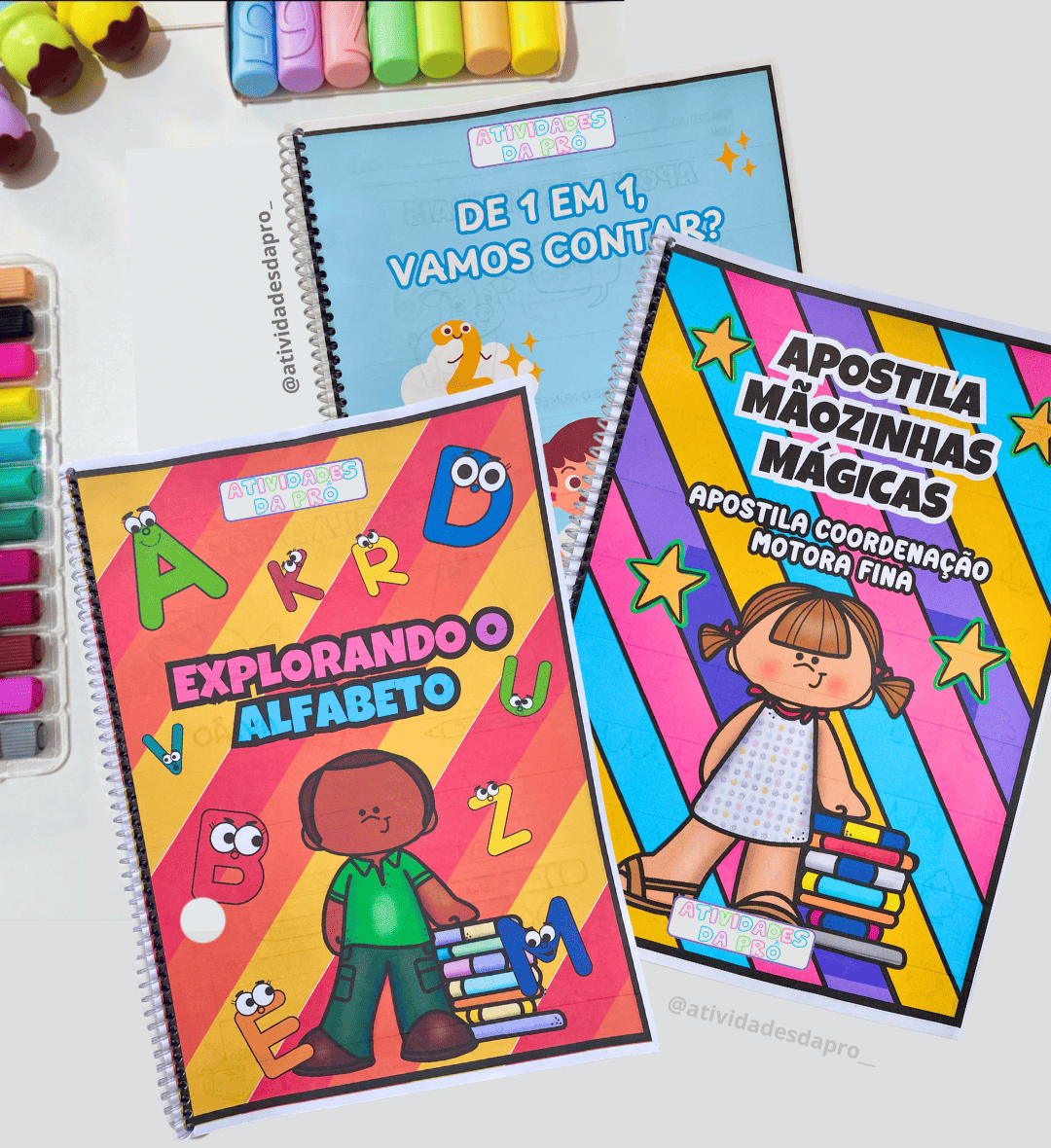 Apostilas para pré-escola: alfabeto, numerais e coordenação motora — Alfabetização para Educação Infantil: Apoie a…