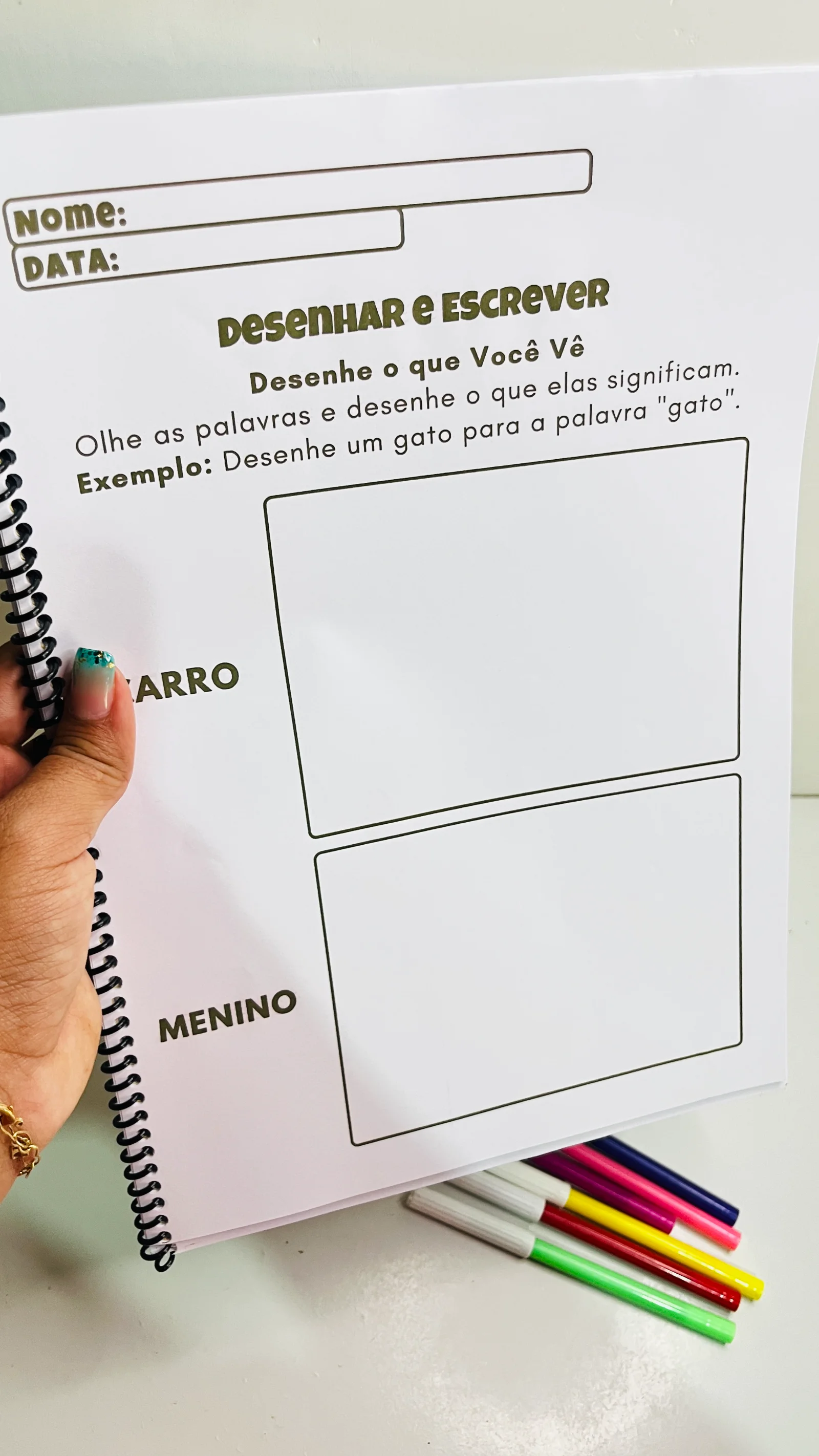 Aprendendo A Ler E A Escrever – 1º ANO ✏️📚 — amostra 4: ✅ Vogais e reconhecimento das letras ✅ Traçado e escrita de letras…