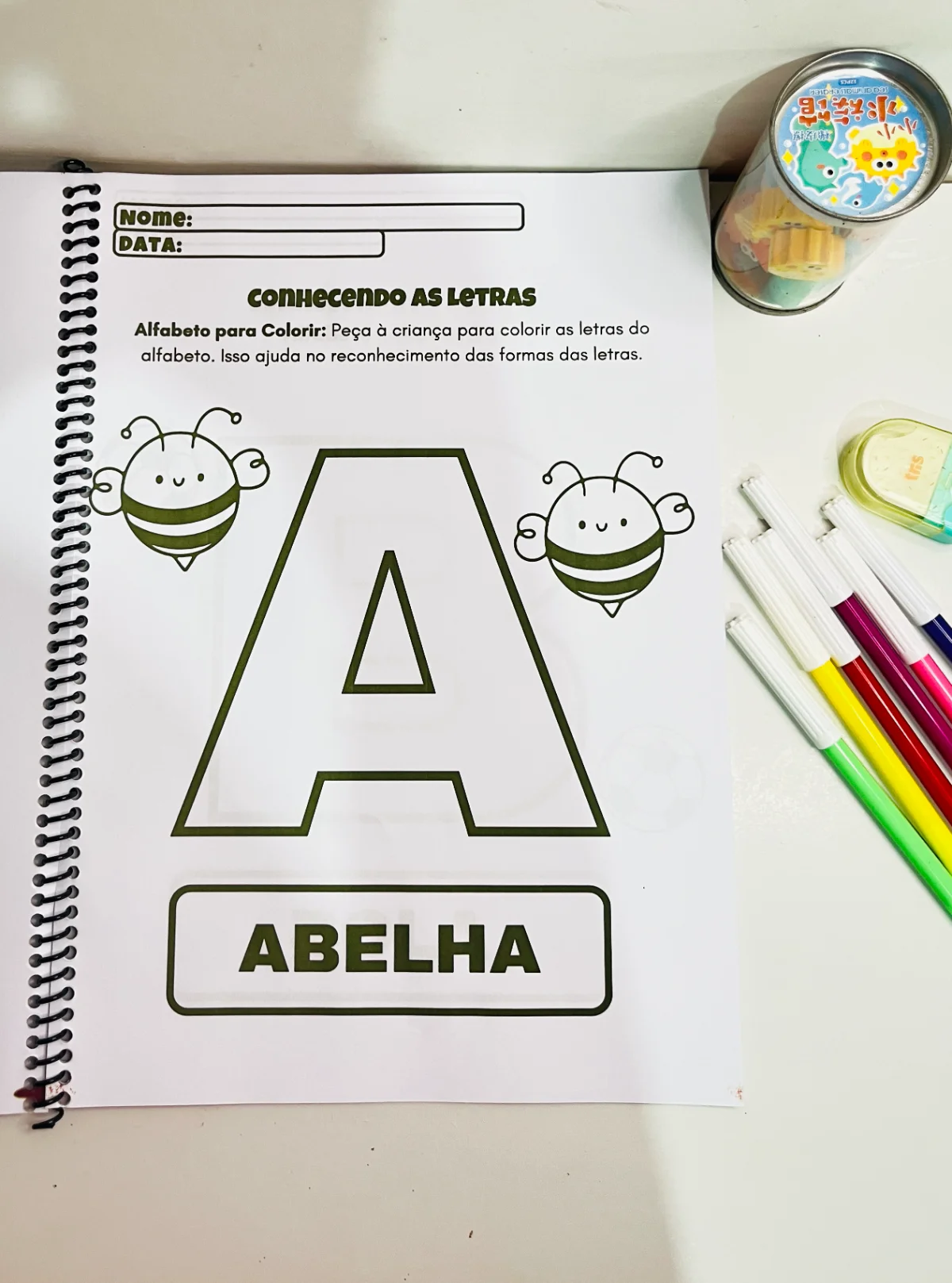 Aprendendo a Ler e Escrever – 100 Atividades para o 1º Ano — amostra 1: A apostila “Aprendendo a Ler e Escrever - 1° ano…