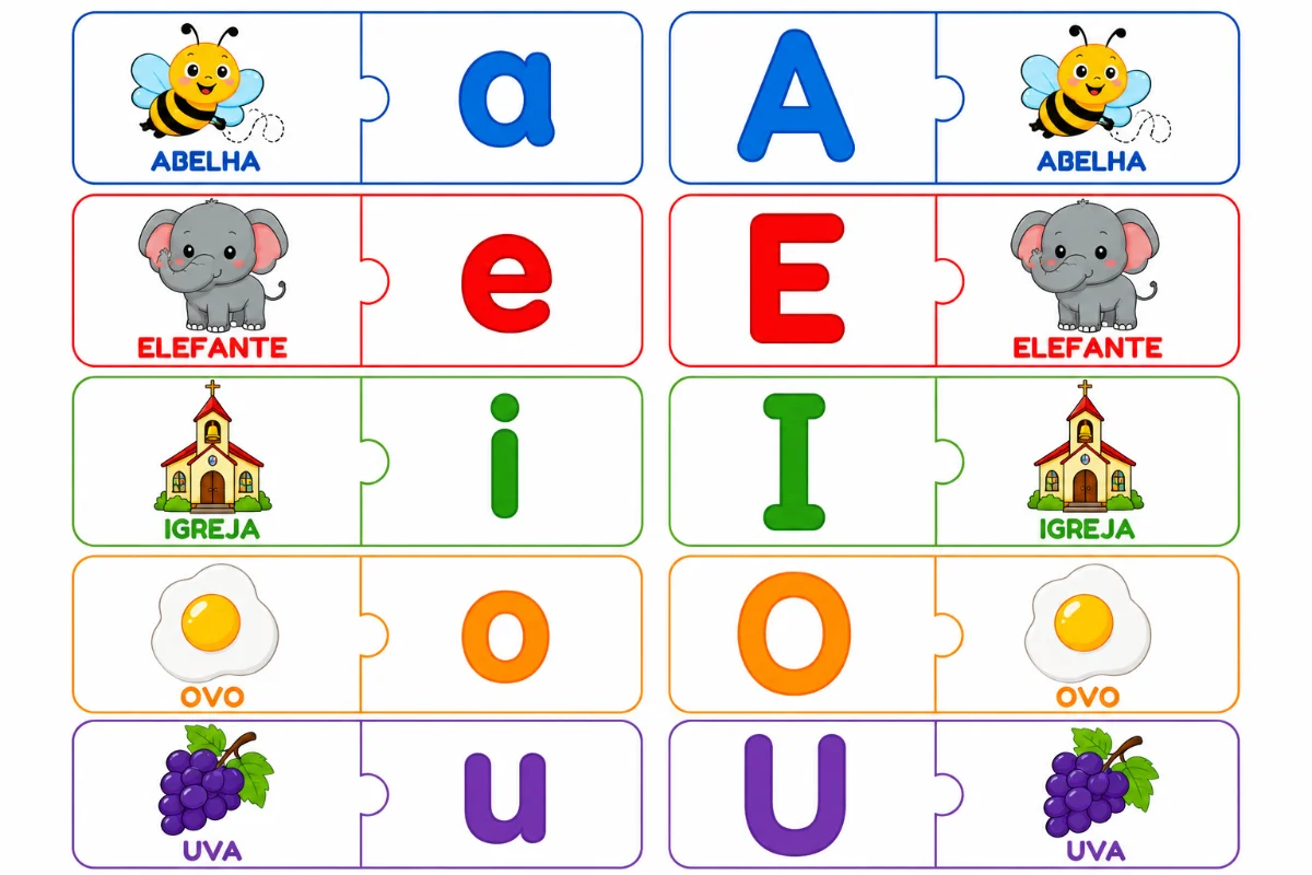 🌈📚 APRENDENDO AS VOGAIS PARA EDUCAÇÃO INFANTIL. 📚🌈 — amostra 3: 🌈📚 APRENDENDO AS VOGAIS 📚🌈 Um recurso lúdico,…