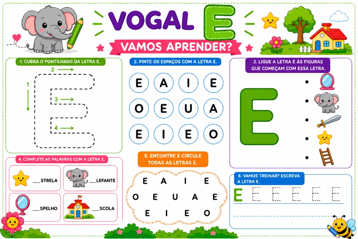 🌈📚 APRENDENDO AS VOGAIS PARA EDUCAÇÃO INFANTIL. 📚🌈 — amostra 5: 🌈📚 APRENDENDO AS VOGAIS 📚🌈 Um recurso lúdico,…