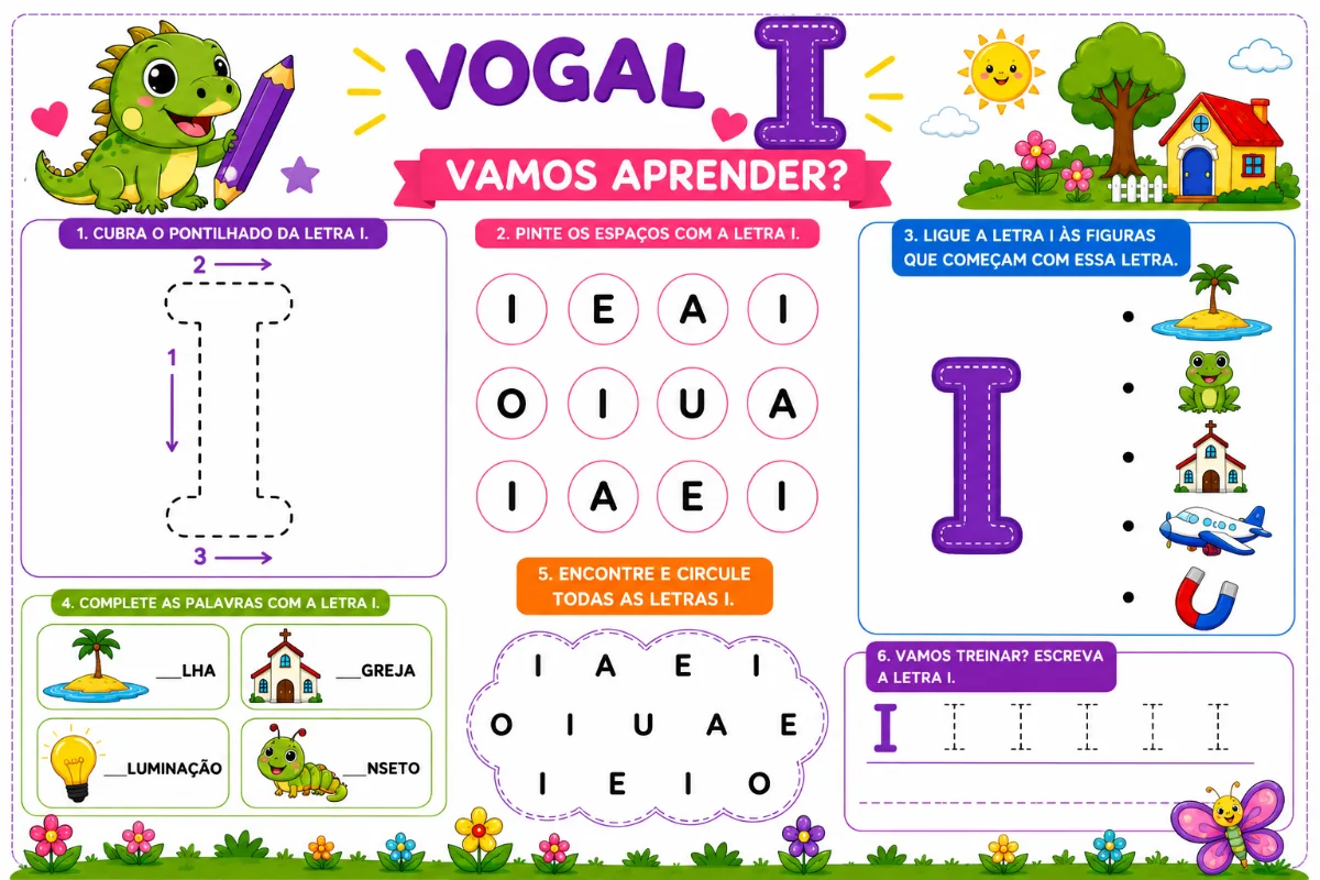 🌈📚 APRENDENDO AS VOGAIS PARA EDUCAÇÃO INFANTIL. 📚🌈 — amostra 7: 🌈📚 APRENDENDO AS VOGAIS 📚🌈 Um recurso lúdico,…