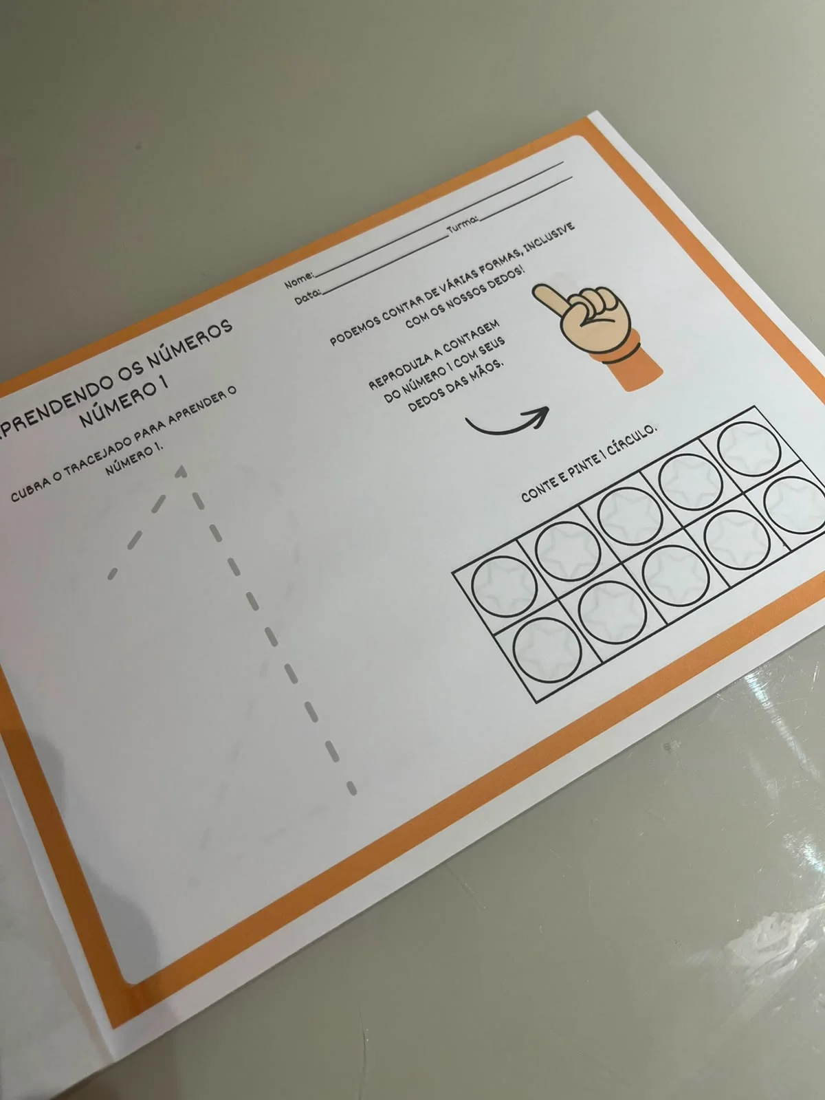 Aprendendo os Números 1 a 10 – Material Pedagógico — amostra 4: Atividades para aprender os números de 1 a 10 com…