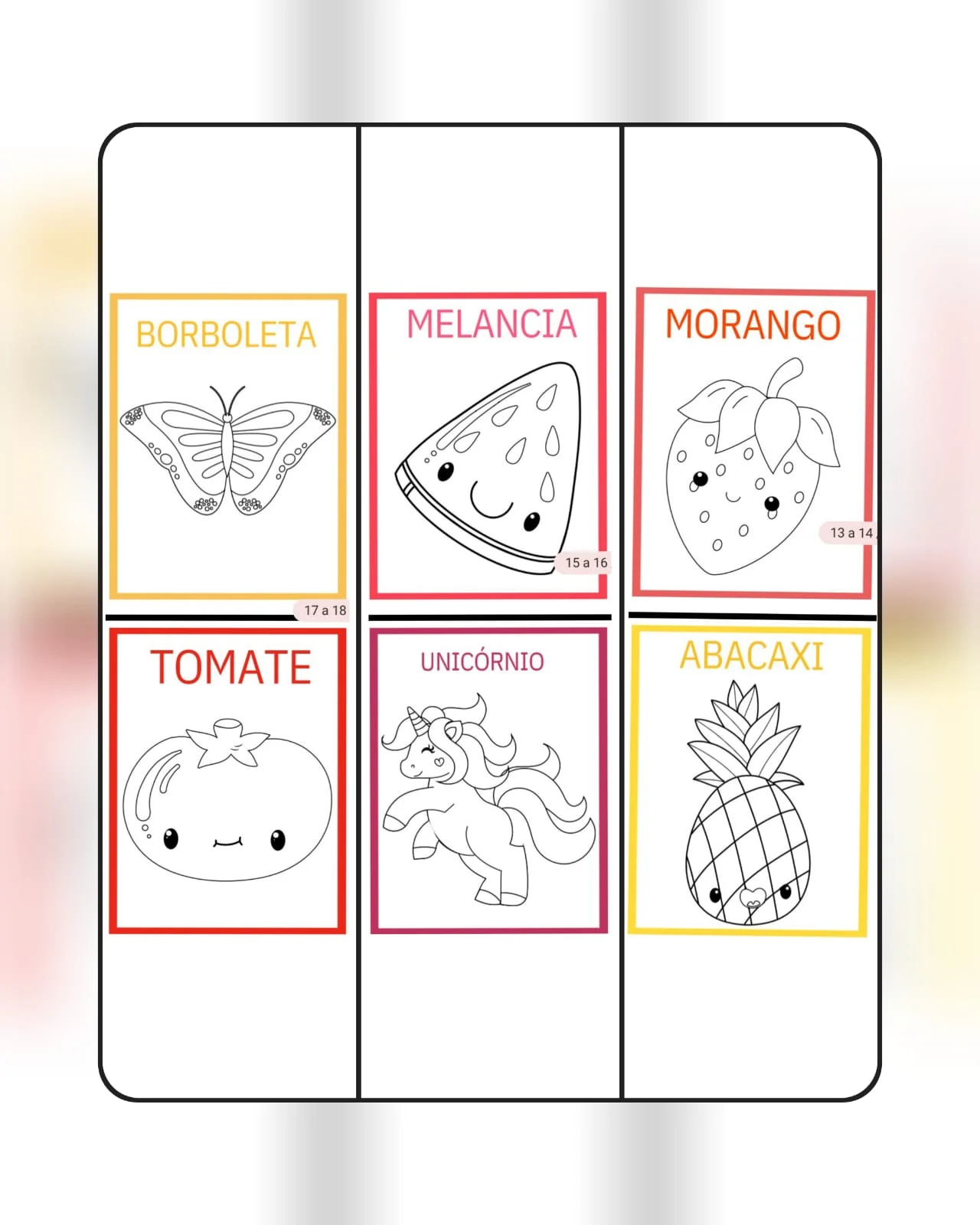 🐾✨APRENDER BRINCANDO FICA MUITO MAIS DIVERTIDO! ✨🐾 — amostra 2: 🍓 Frutas