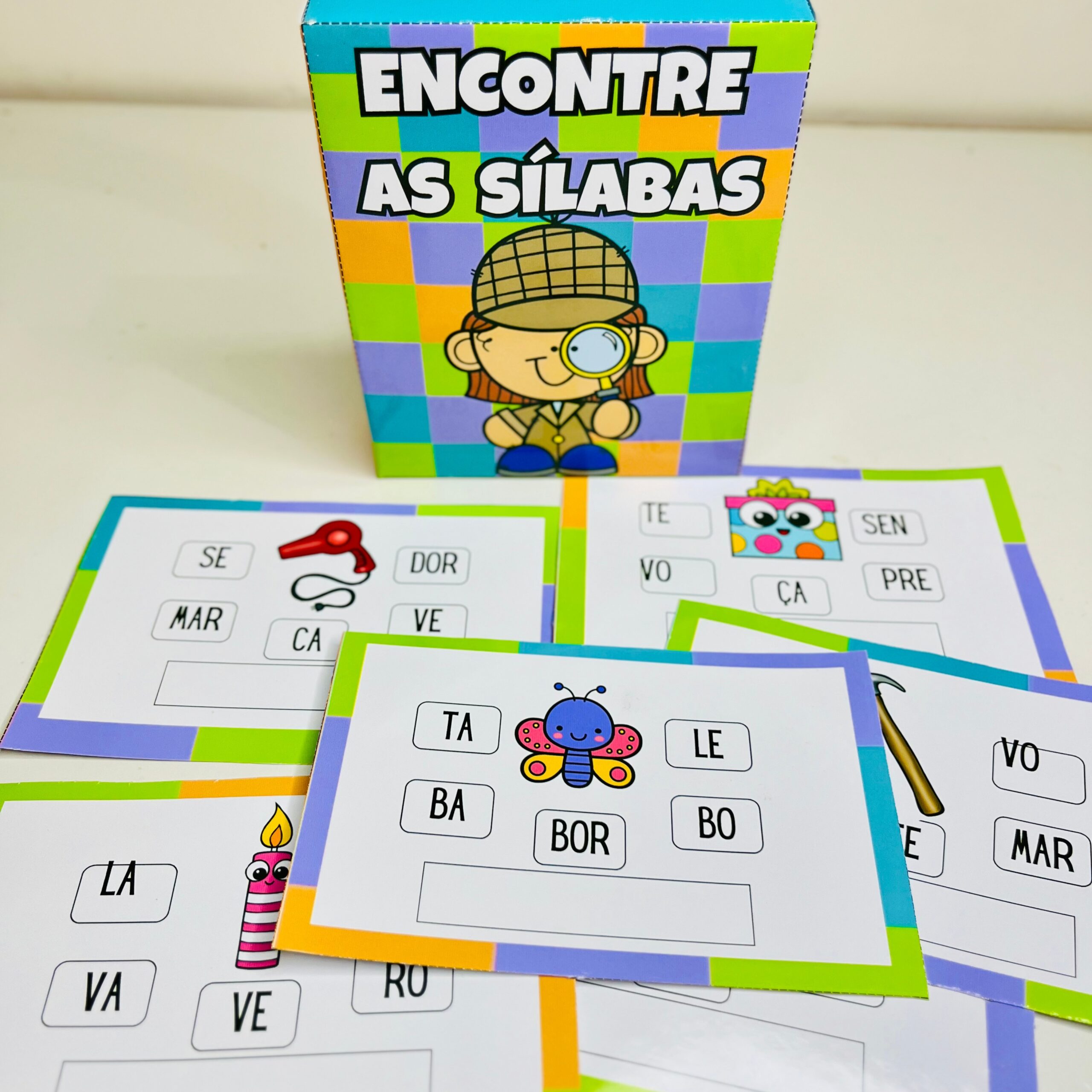 Aprendizagem interativa: encontre a sílaba | Alfabetização — capa do material