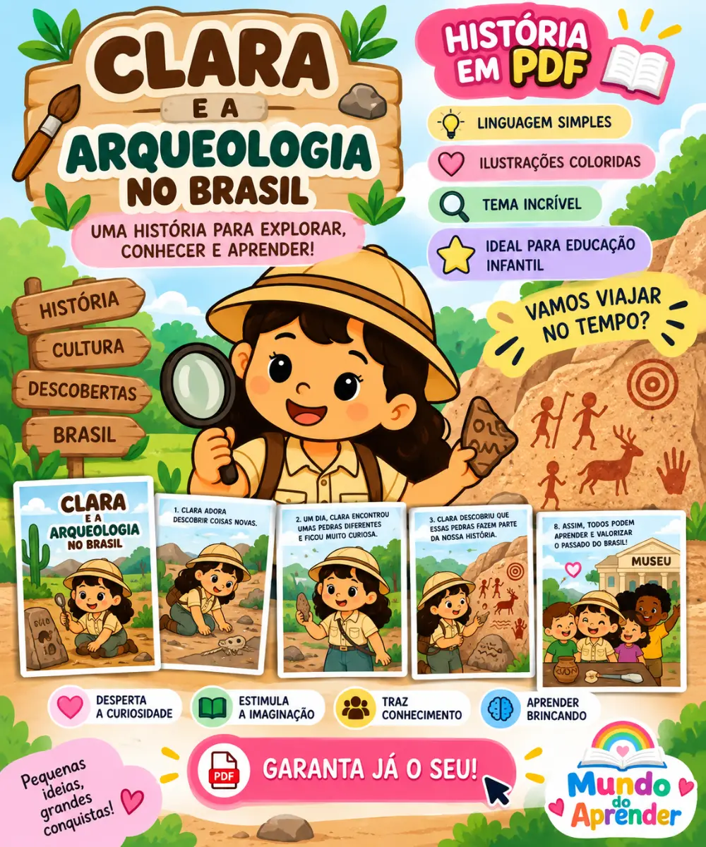 🔎🌿 ARQUEOLOGIA NO BRASIL — Atividades para Educação Infantil: 🏺✨Embarque em uma aventura pelo passado do Brasil com a…