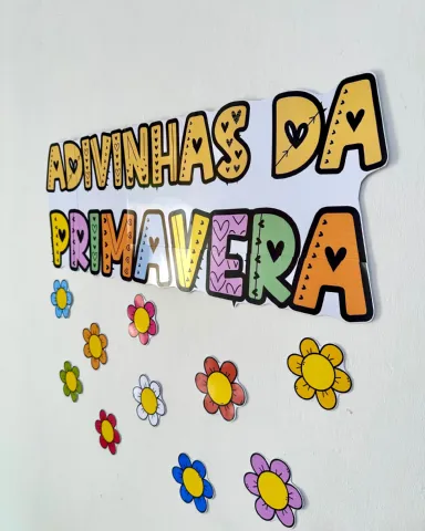 ARQUIVO ADVINHAS DA PRIMAVERA PARA IMPRIMIR — amostra 2: Recurso lindo para trabalhar o tema primavera com as crianças da…