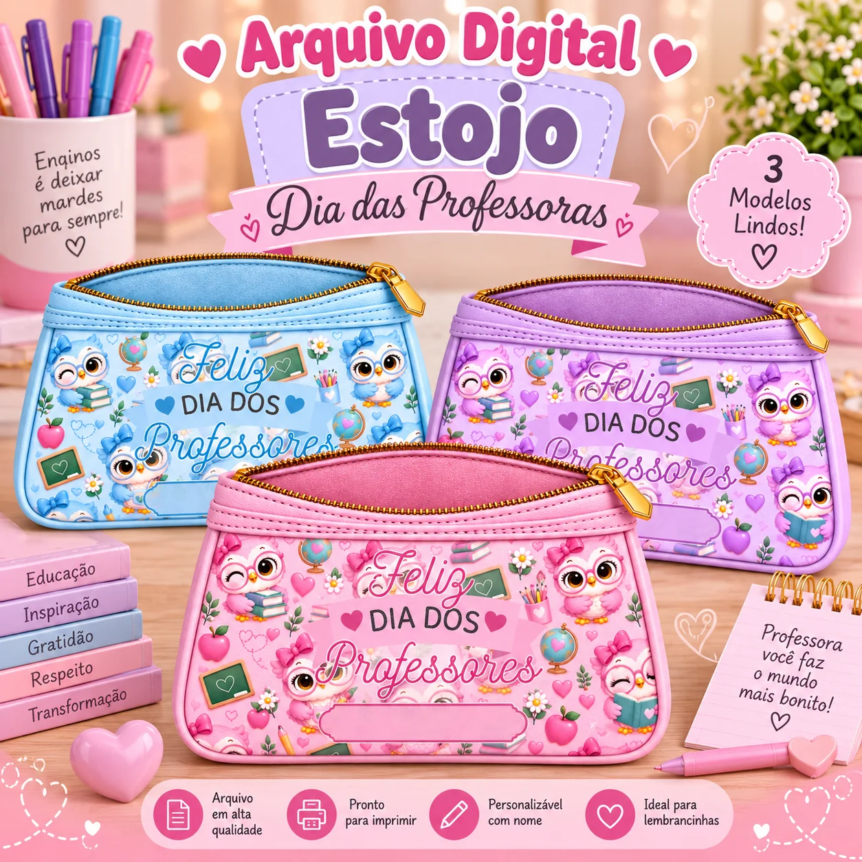 Arquivo Digital Bolsinha Dia dos Professores – Coleção Corujinhas — capa do material