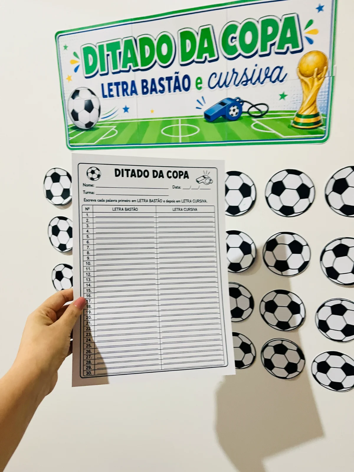 ARQUIVO DITADO DA COPA ⚽🎉 — amostra 3: Deixe o aprendizado da escrita muito mais divertido com o Ditado da Copa