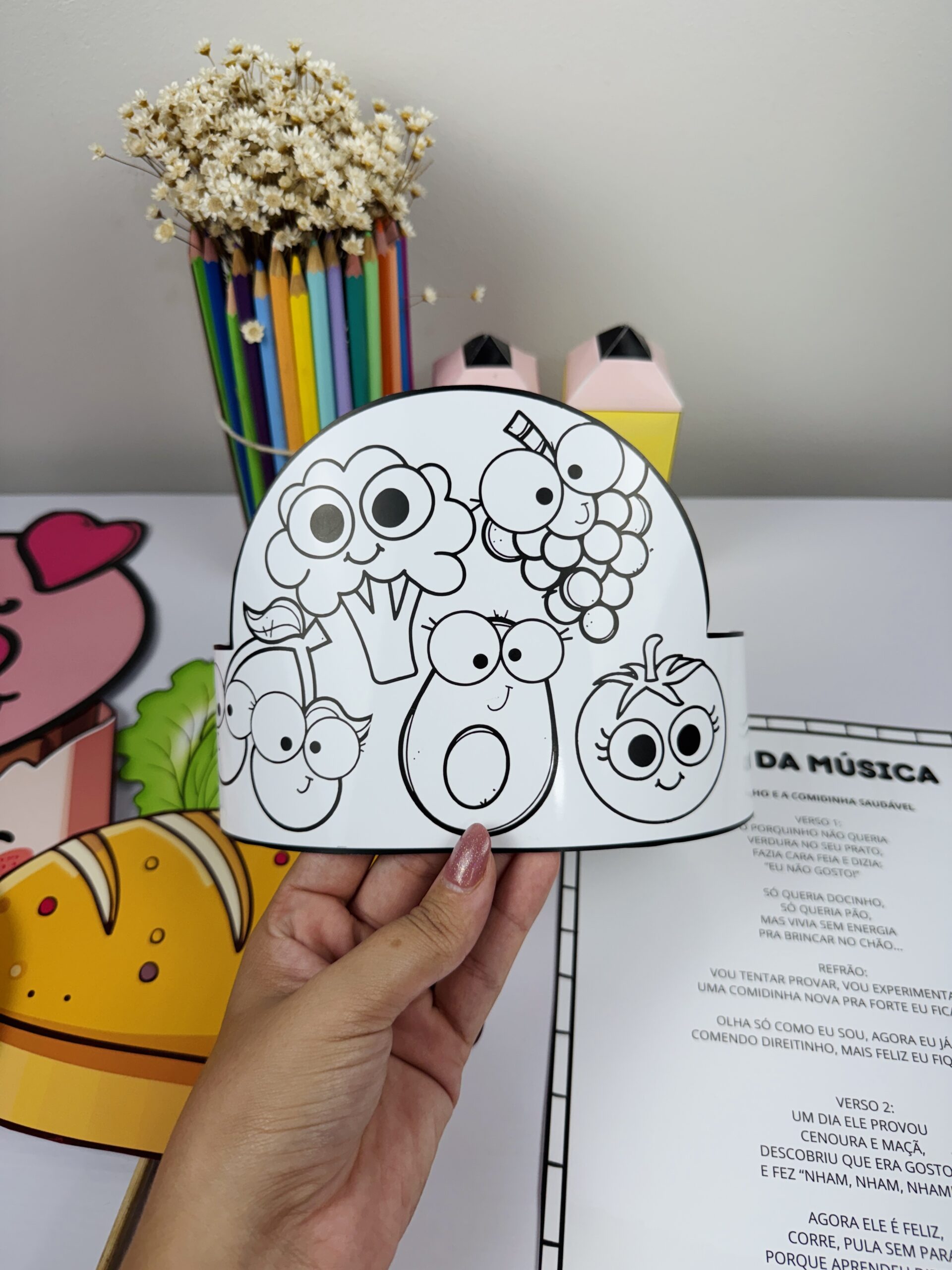 Arquivo porquinho – alimentação saudável – PDF para Imprimir | Educação Infantil — amostra 1: O que vem no material Arquivo porquinho – alimentação saudável – PDF para Imprimir | Educação Infantil — amostra 1: O que vem no material