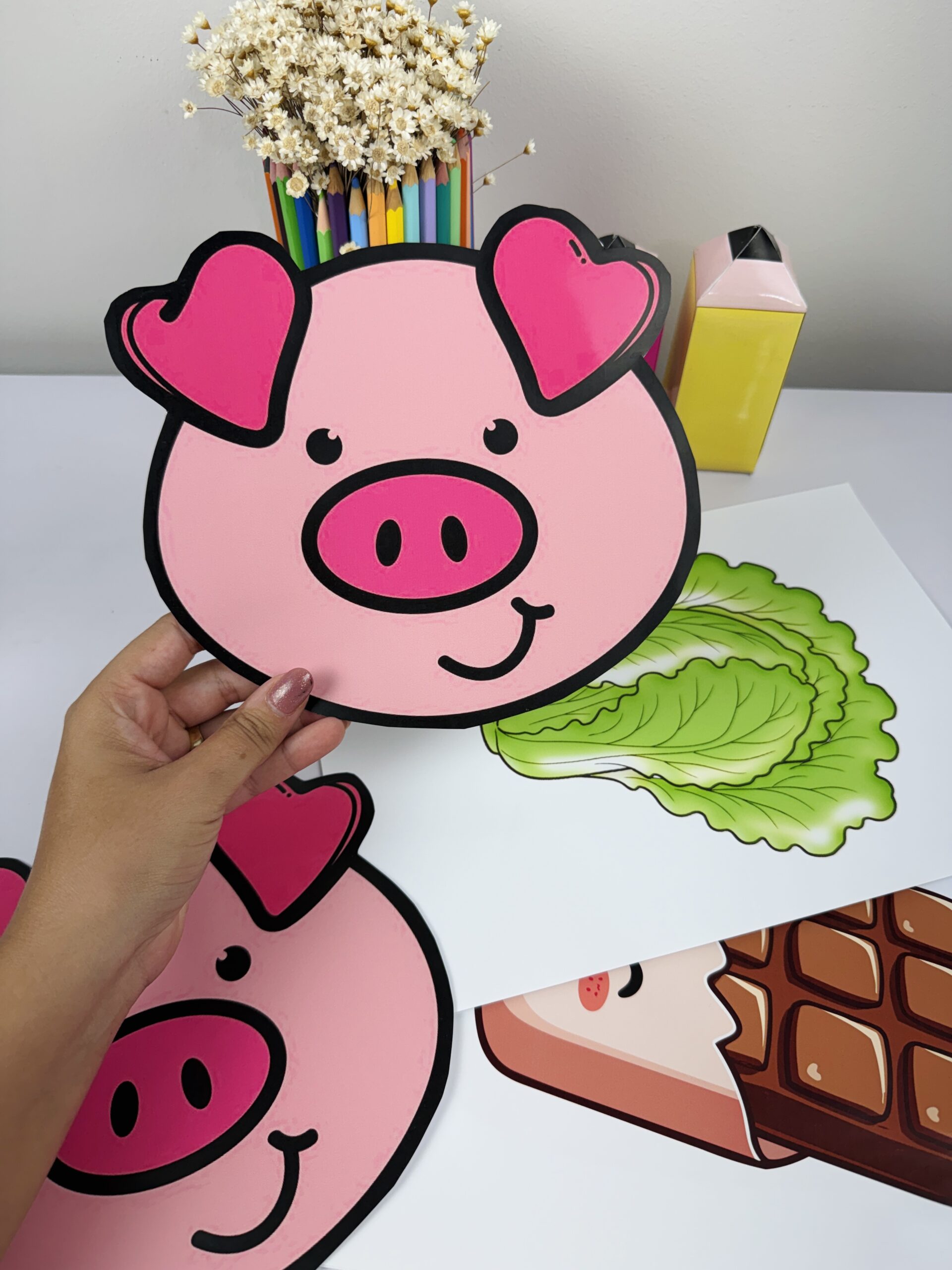 Arquivo porquinho – alimentação saudável – PDF para Imprimir | Educação Infantil — amostra 4: Formato e entrega Arquivo porquinho – alimentação saudável – PDF para Imprimir | Educação Infantil — amostra 4: Formato e entrega