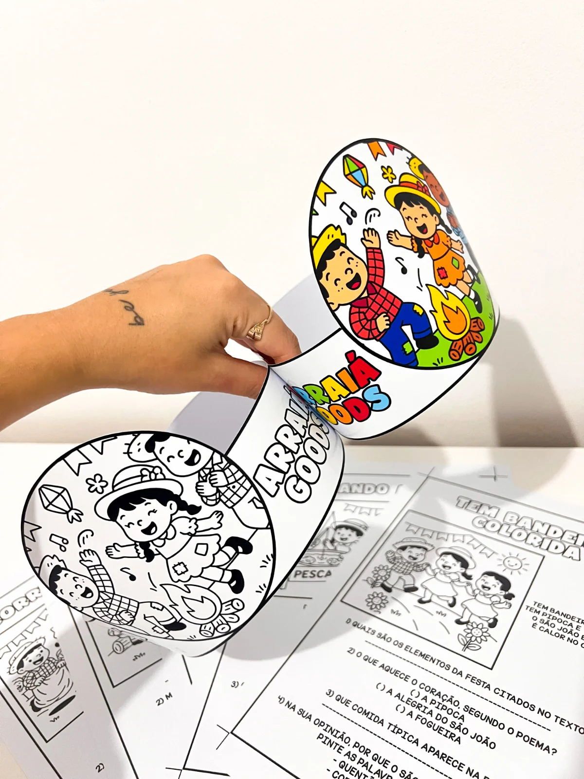 Arraiá Goods – Material Pedagógico Digital — amostra 1: O que vem no material