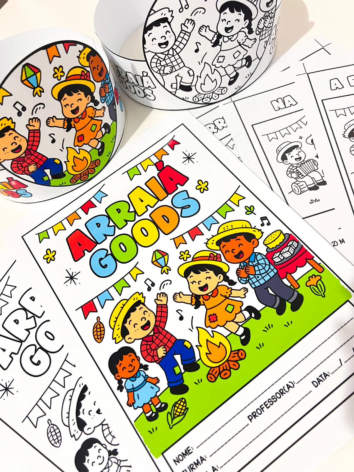 Arraiá Goods – Material Pedagógico Digital — amostra 5: Este material consiste em atividades de interpretação acompanhadas…