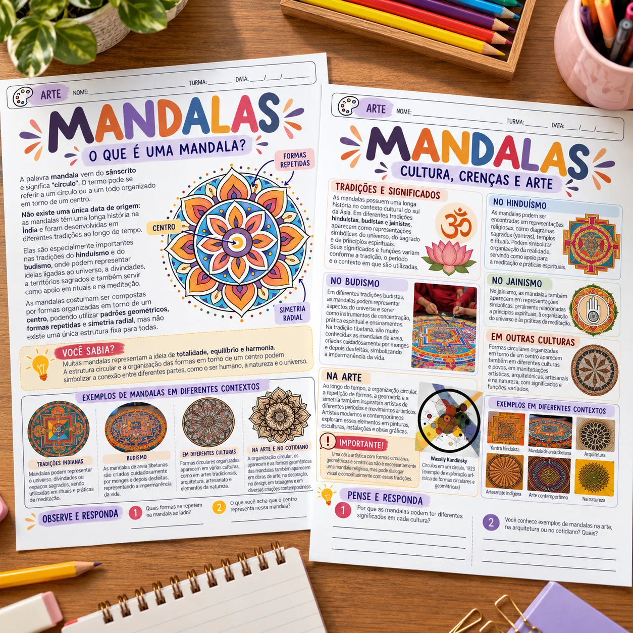 Arte das Mandalas: Atividades e Conteúdos para Artes — amostra 1: Arte das Mandalas: Atividades e Conteúdos para Artes é um…