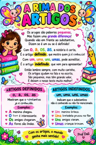 Artigos em português: Aprender artigos é muito divertido — amostra 1: O que é