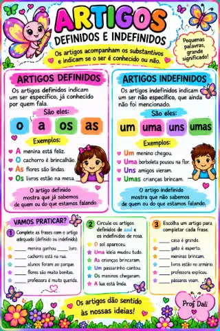 Artigos em português: Aprender artigos é muito divertido — capa do material
