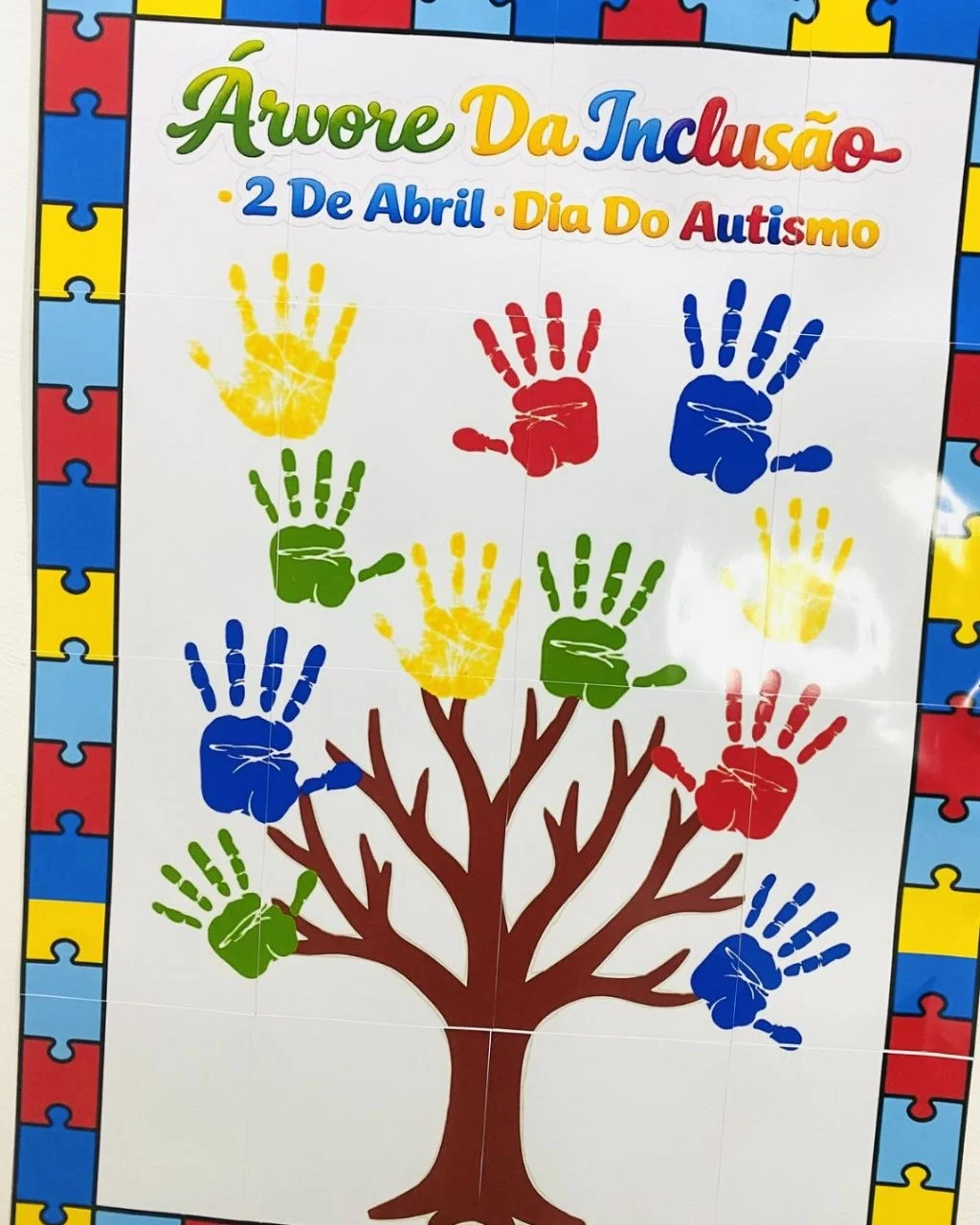 Árvore da Inclusão - Dia do Autismo 2 de Abril — amostra 2: Uma proposta significativa para trabalhar o respeito, a empatia…