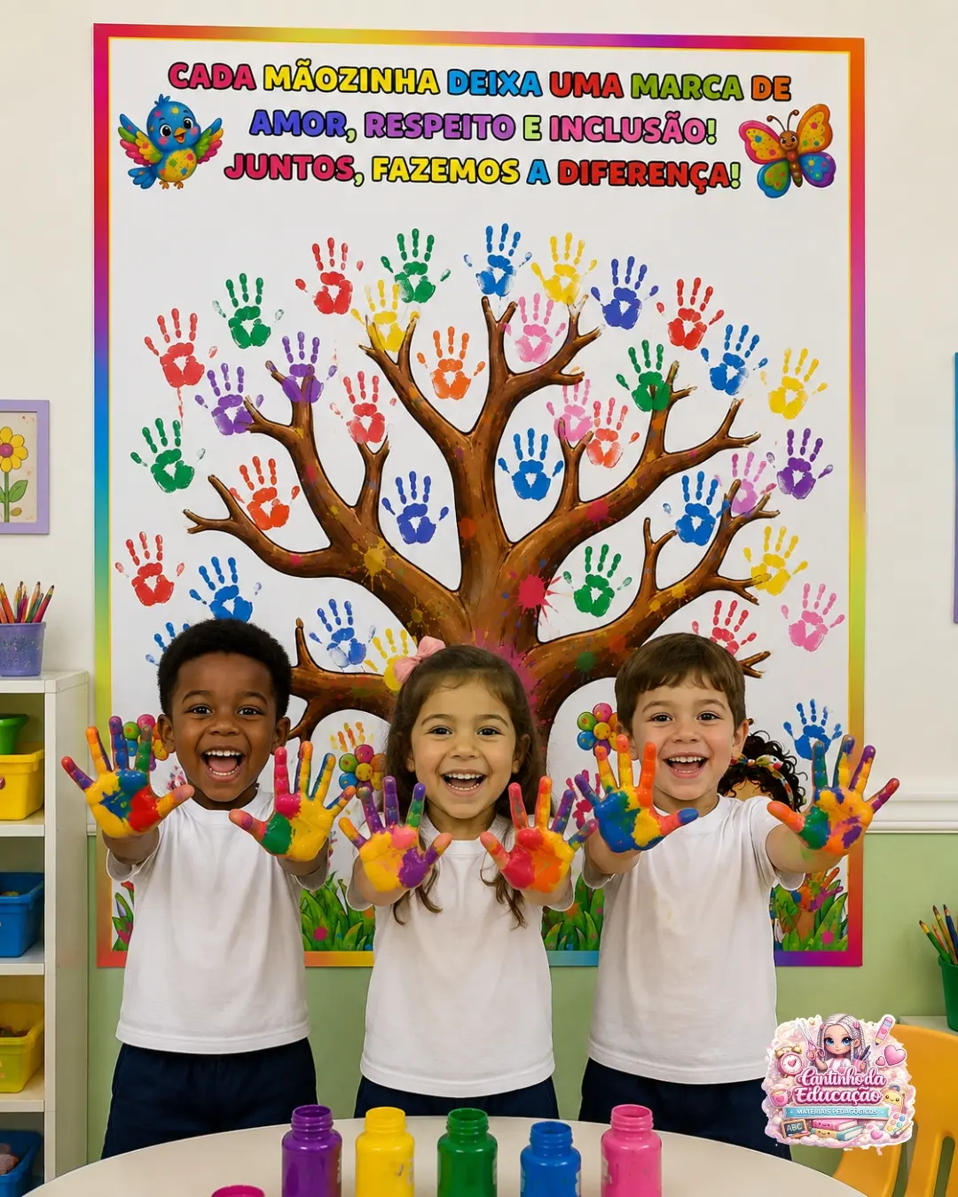 ÁRVORE DA INCLUSÃO — PAINEL + ATIVIDADE INTERATIVA! — Alfabetização para Educação Infantil: Uma proposta lúdica e cheia de…