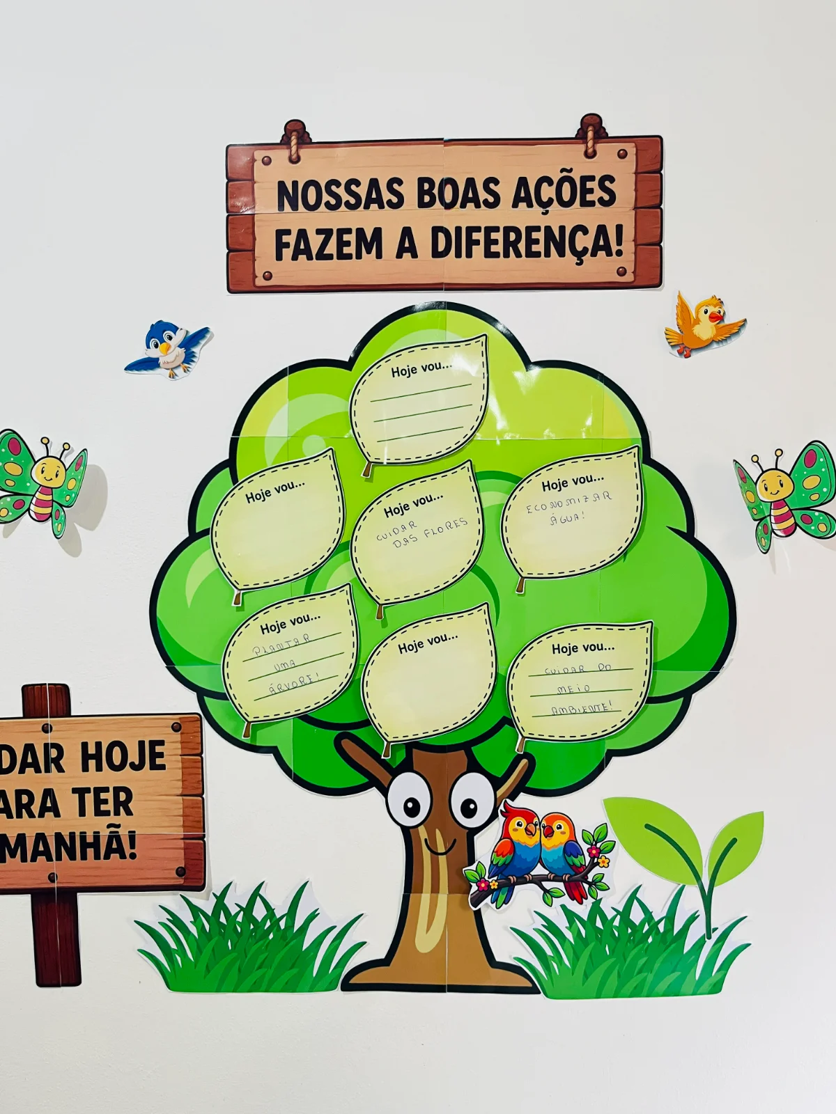 Árvore das Boas Ações: Painel de Valores para Sala — amostra 6: Painel da Árvore das Boas Ações para registrar atitudes…