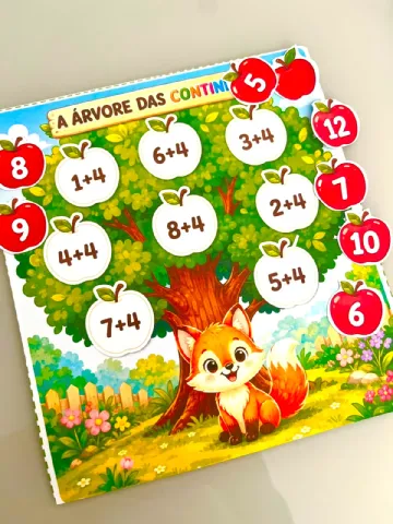 🍎 ÁRVORE DAS CONTINHAS 🍎 - 1° Ano e educaçãoinfanti. — capa do material