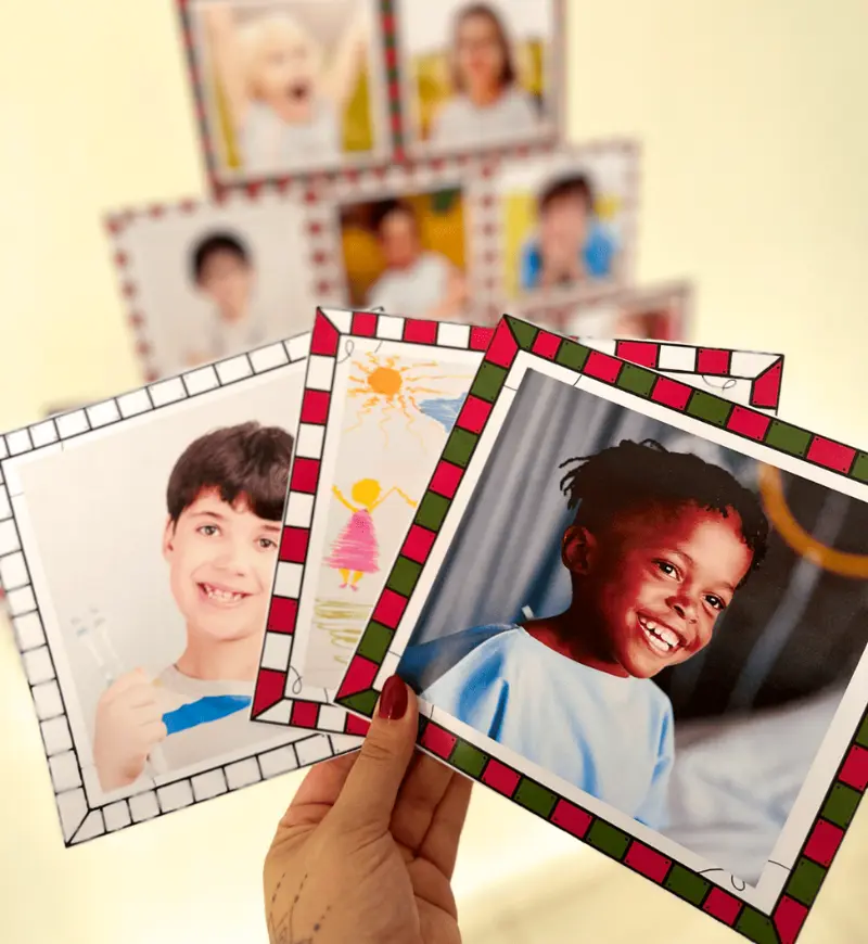Árvore de Natal com Fotos: Mural em PDF para Imprimir — amostra 2: O que acompanha o material
