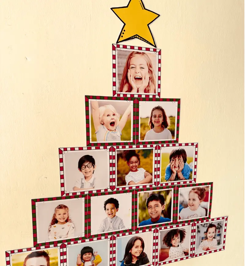 Árvore de Natal com Fotos: Mural em PDF para Imprimir — amostra 4: Para quem é indicado