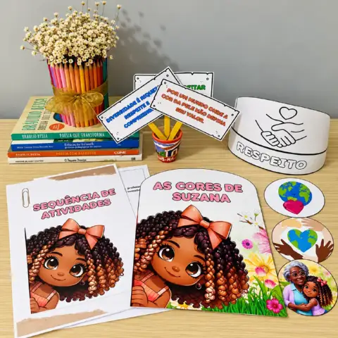 As Cores de Suzana – História Infantil sobre Diversidade e Respeito — amostra 2: As Cores de Suzana: história infantil e…
