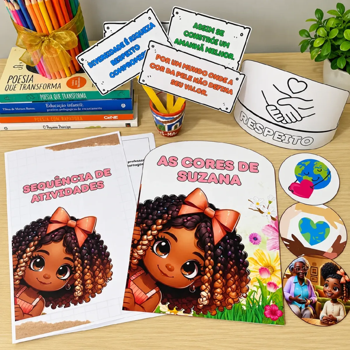 As Cores de Suzana – História Infantil sobre Diversidade e Respeito — Português para Educação Infantil: As Cores de Suzana:…