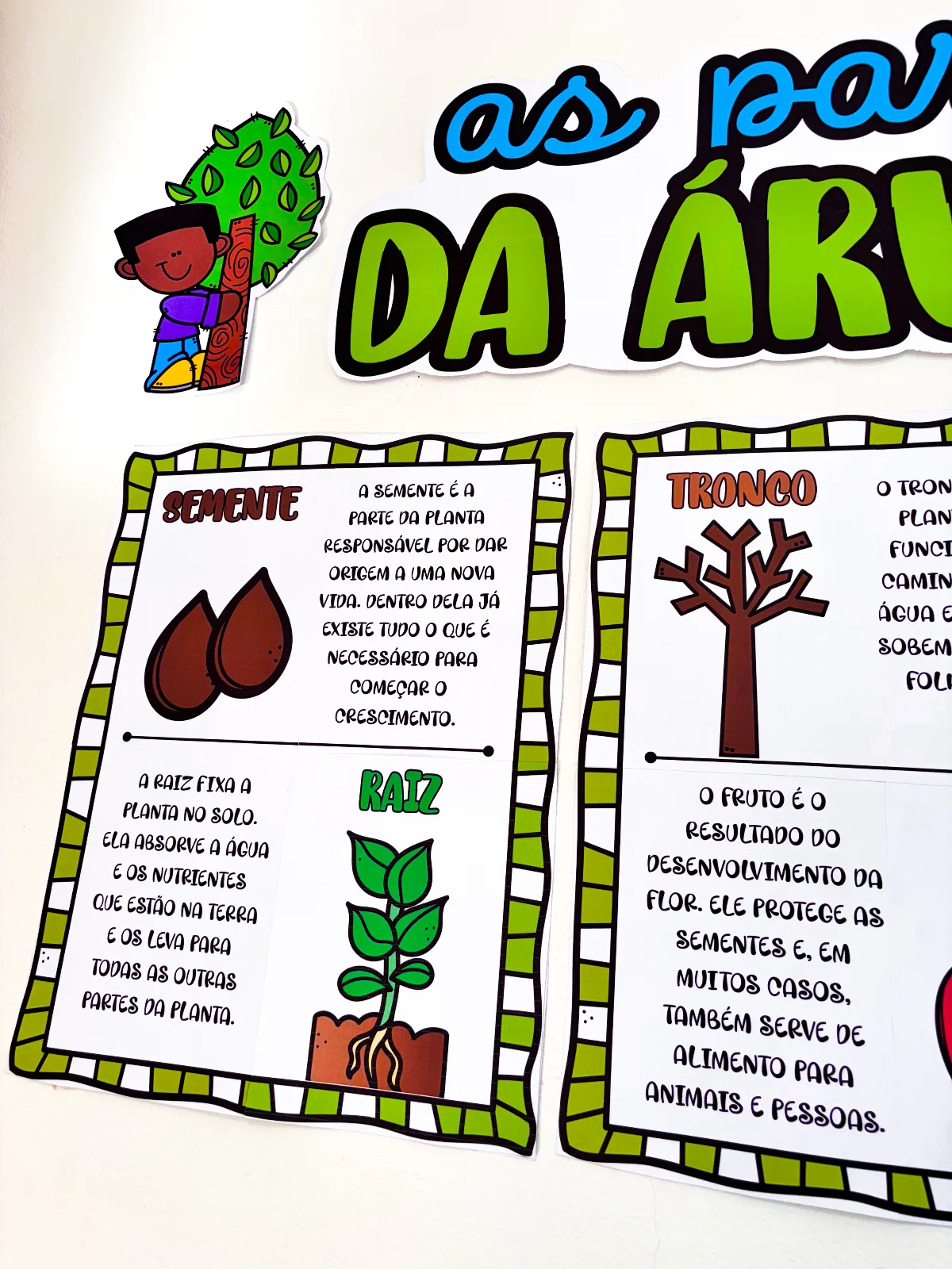 As partes da Árvore – Material Pedagógico — amostra 6: Apresente as partes da árvore de forma clara e atrativa com um…
