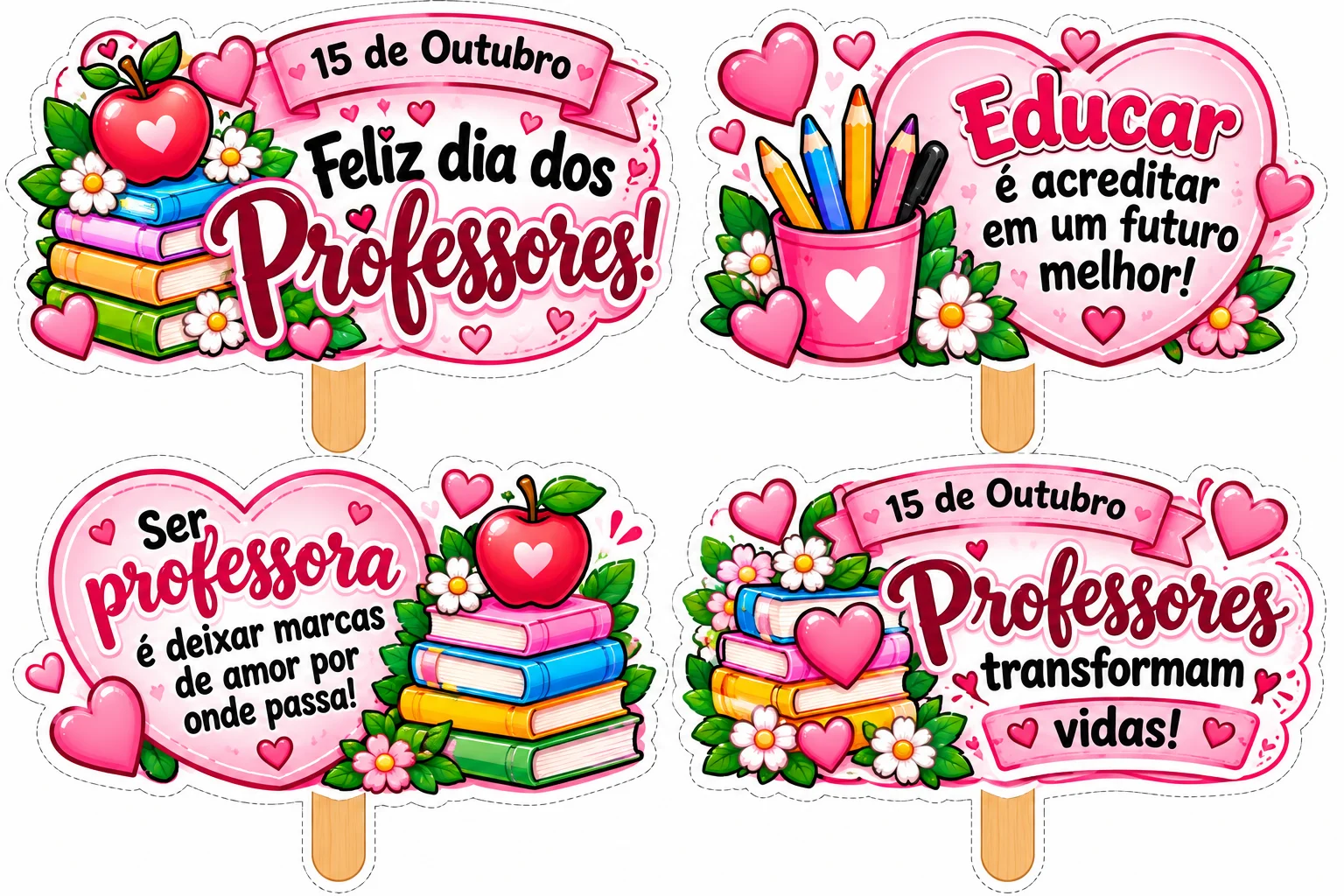 Asas de Anjo Painel dia Dos Professores dois modelos pdf 32p — amostra 7: Painel Dia dos Professores com lindas asas de…
