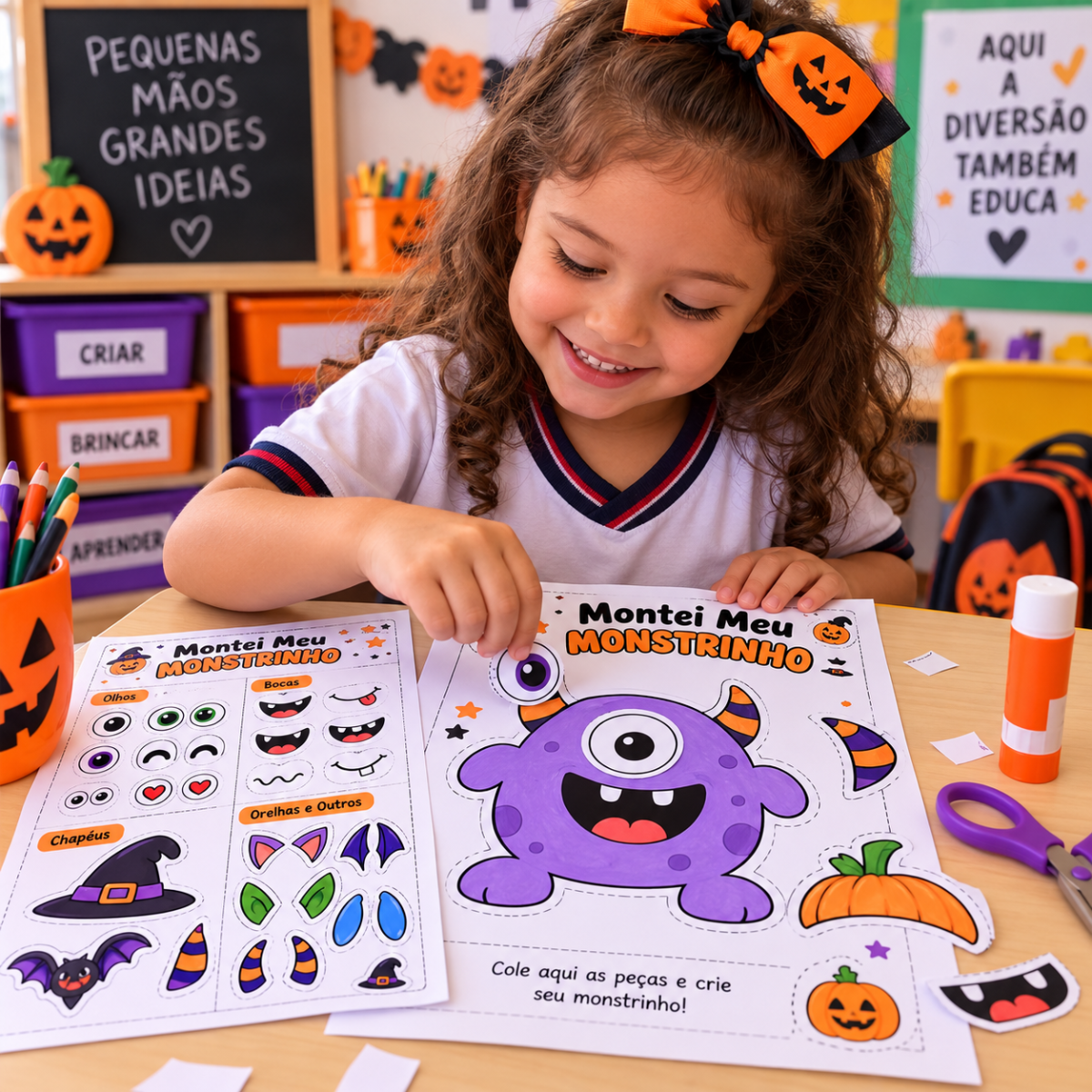 atividade 1º ano Missão Abóbora – Livro de Atividades de Halloween — Atividades para Educação Infantil: Um livrinho lúdico,…